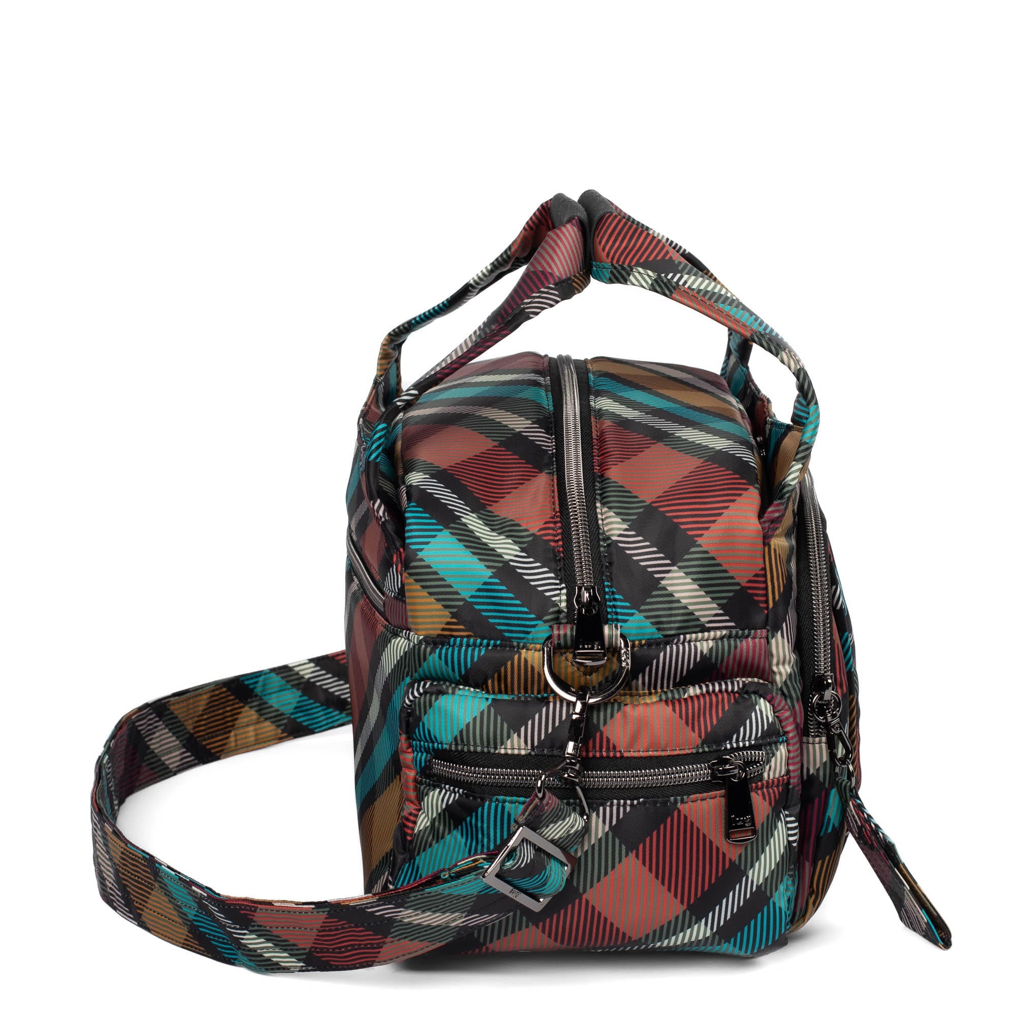 Rumble Satchel Bag - PLAYFUL PLAID AUTUMN - Rumble_PlayfulPlaid_03