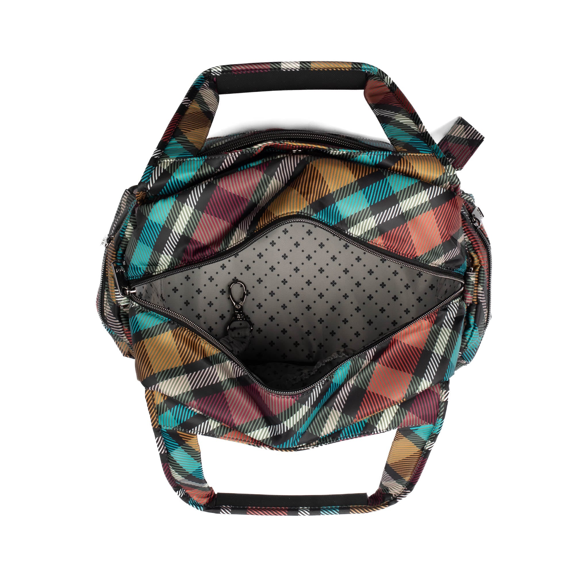 Rumble Satchel Bag - PLAYFUL PLAID AUTUMN - Rumble_PlayfulPlaid_05