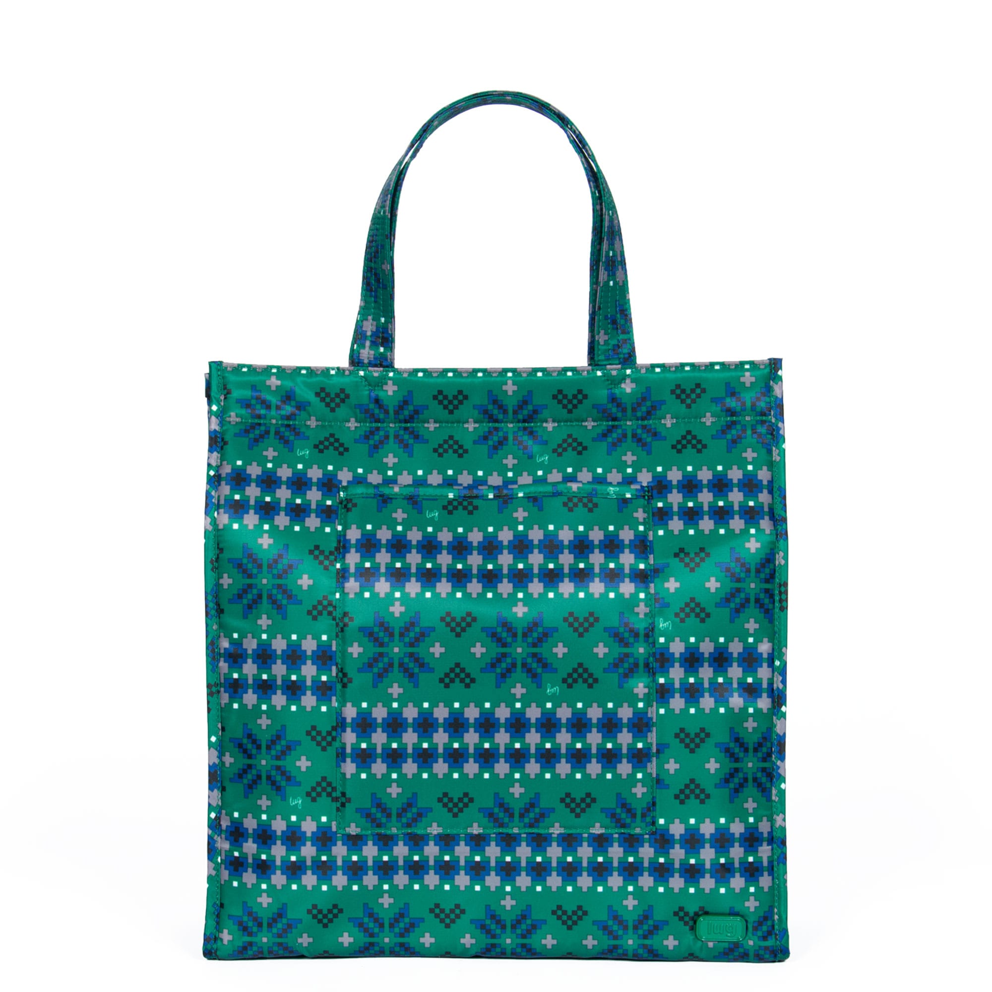 Runner 1pc Tote Bag - FAIR ISLE GREEN - Runner1_FairIsleGreen_01