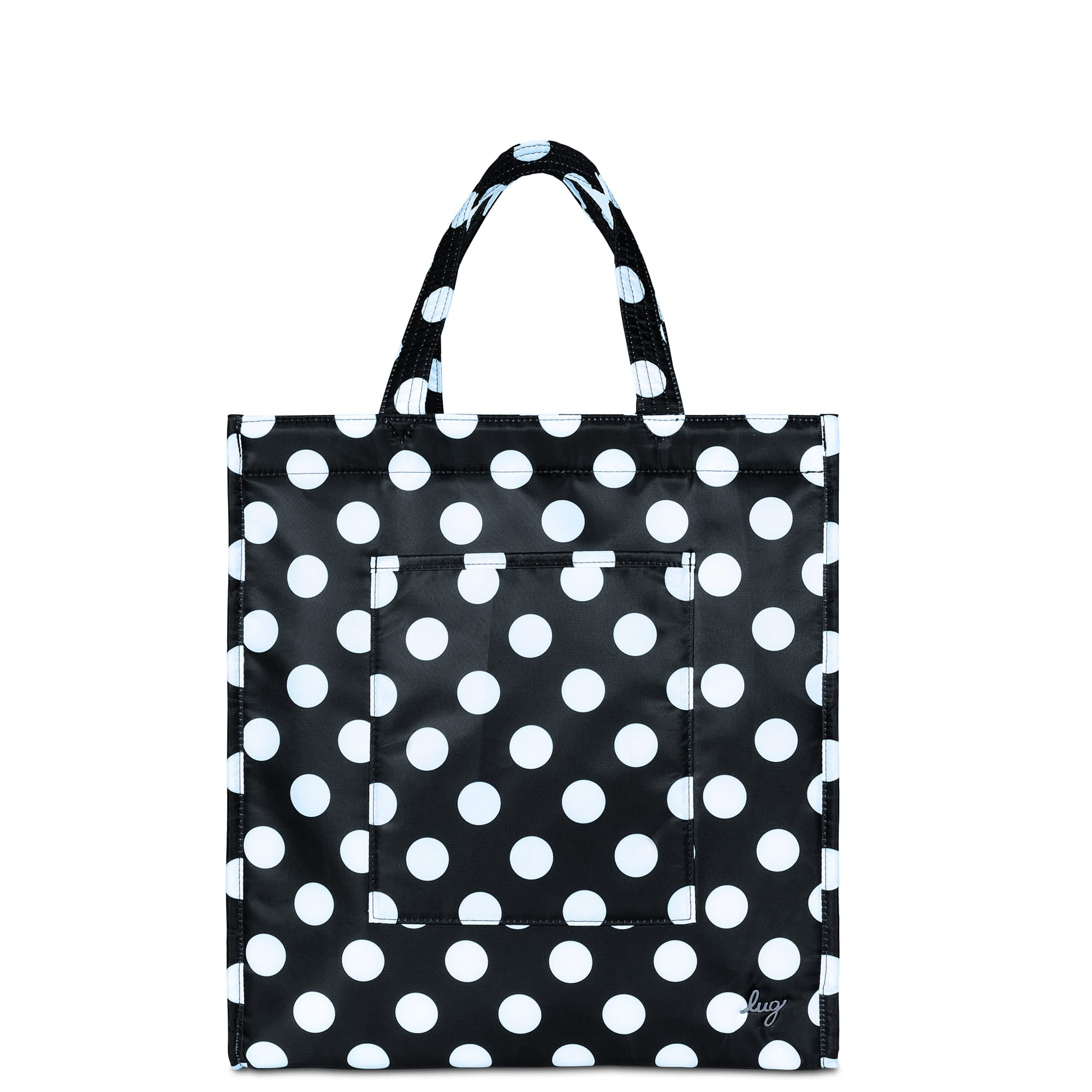 Runner 1pc Tote Bag - BLACK LARGE DOT - Runner1pc_BlackLargeDot_01