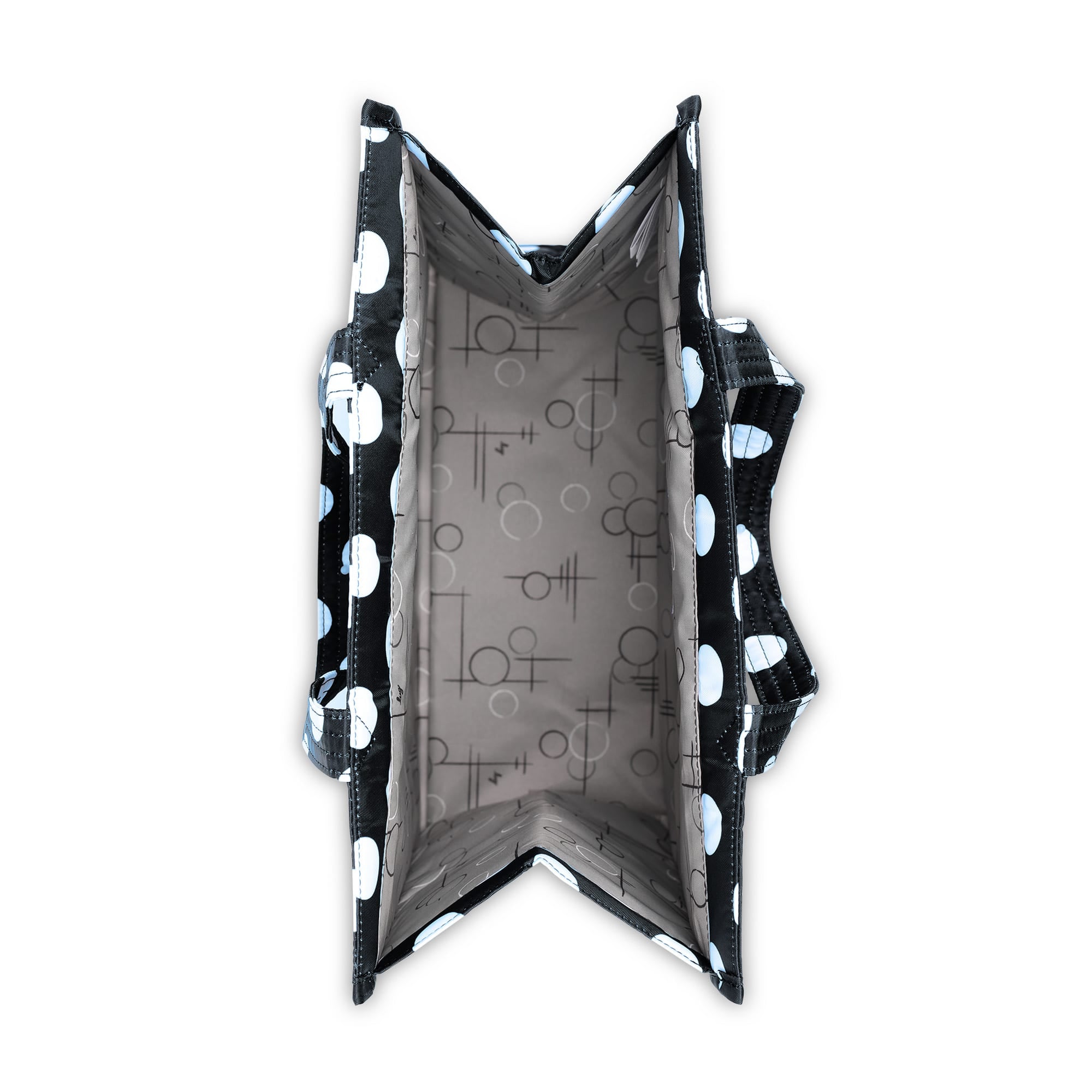 Runner 1pc Tote Bag - BLACK LARGE DOT - Runner1pc_BlackLargeDot_05