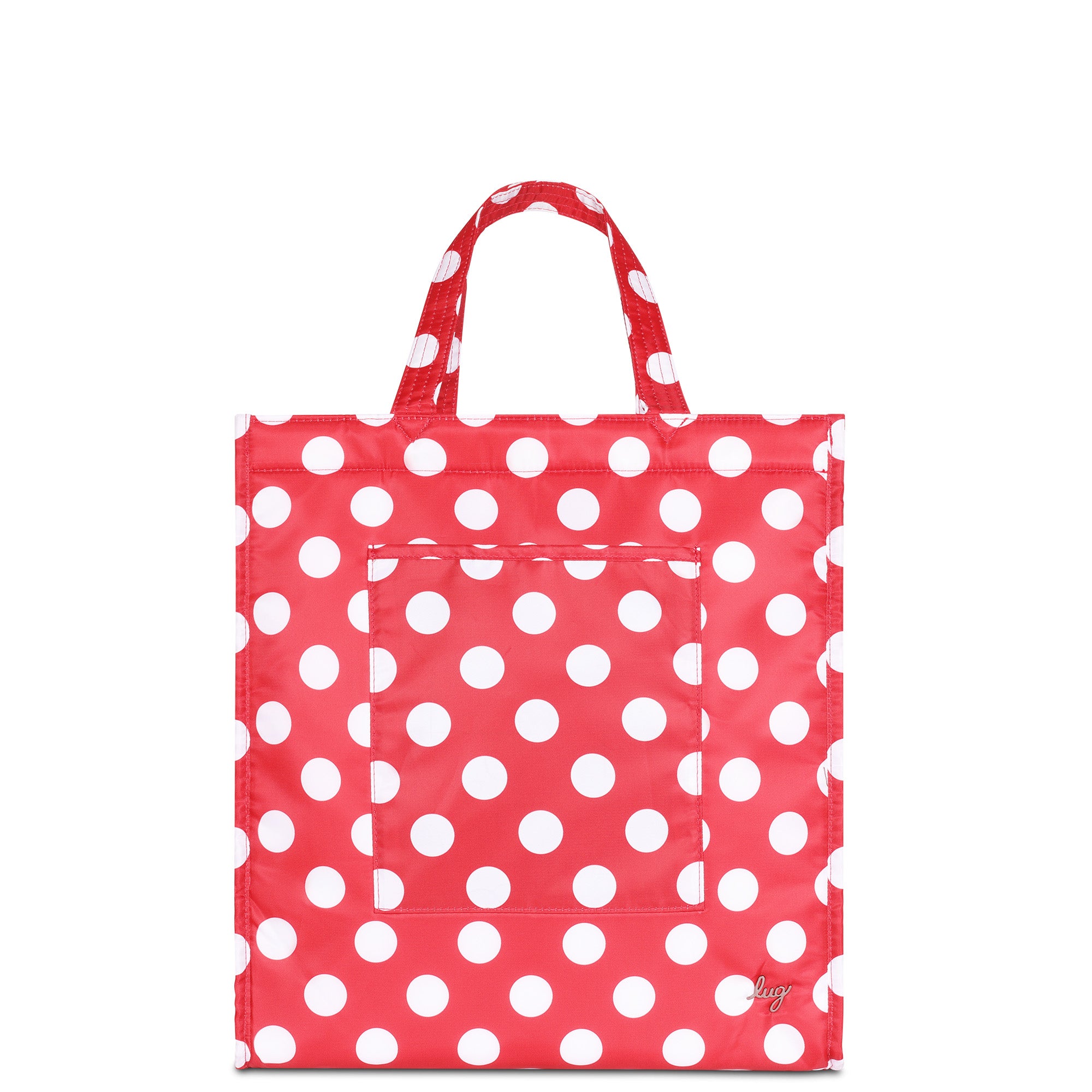 Runner 1pc Tote Bag - CRIMSON LARGE DOT - Runner1pc_Crimson_Lg_Dot_01