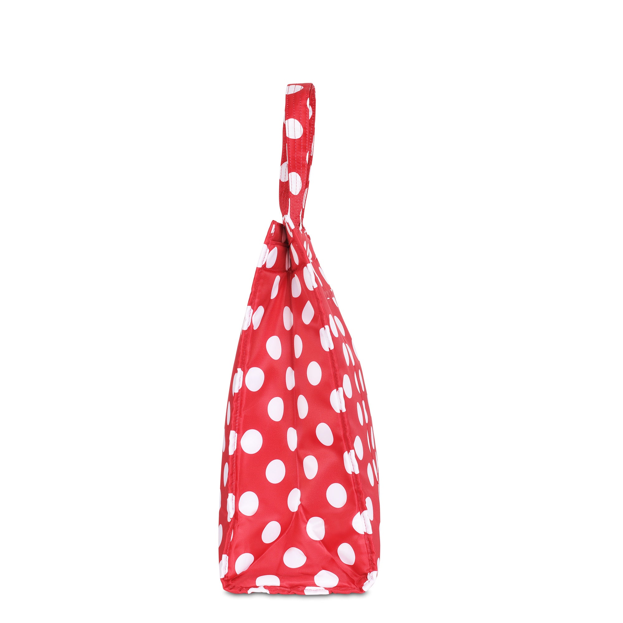 Runner 1pc Tote Bag - CRIMSON LARGE DOT - Runner1pc_Crimson_Lg_Dot_03_01
