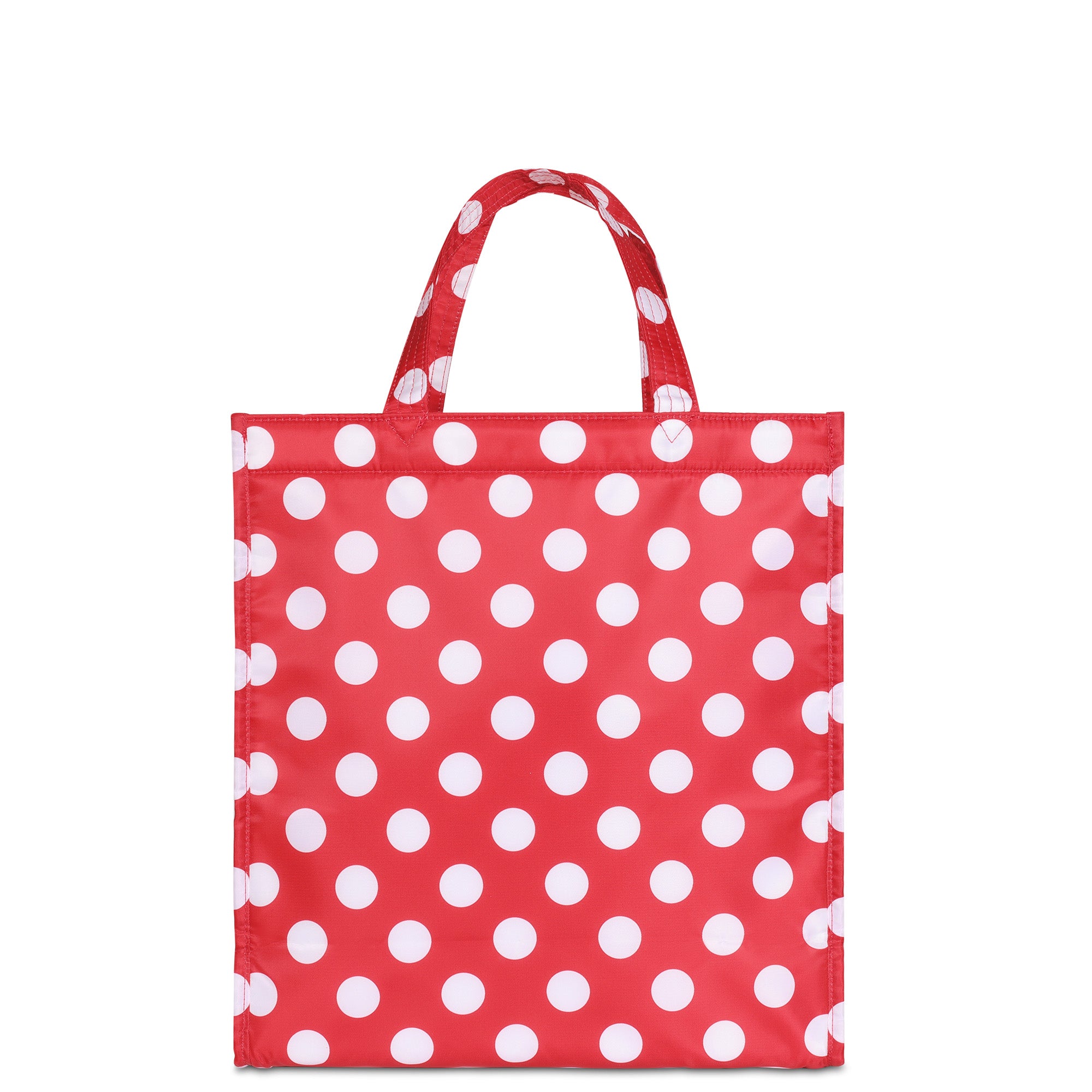 Runner 1pc Tote Bag - METALLIC SILVER - Runner1pc_Crimson_Lg_Dot_04