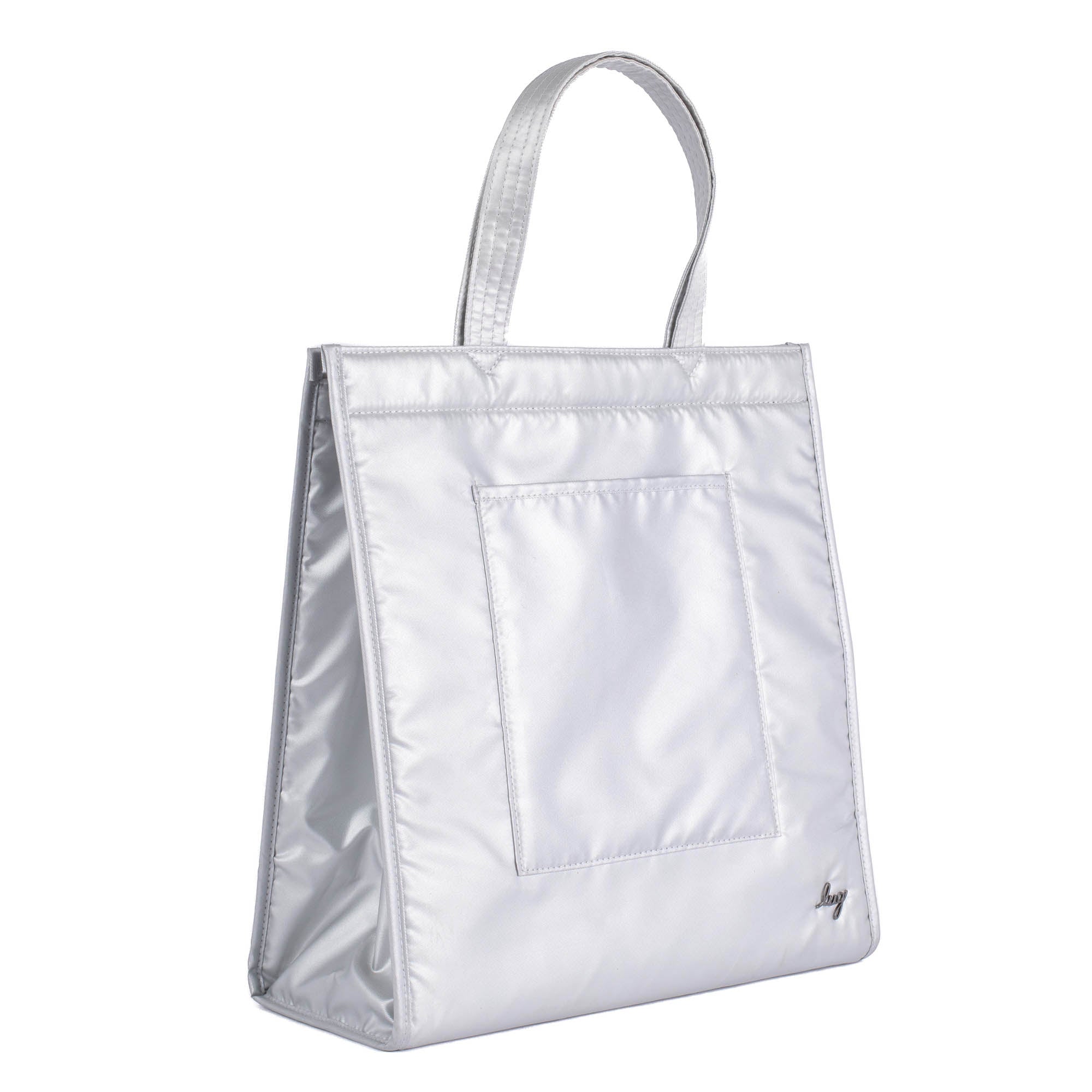 Runner 1pc Tote Bag - CRIMSON LARGE DOT - Runner1pc_MetallicSilver_022