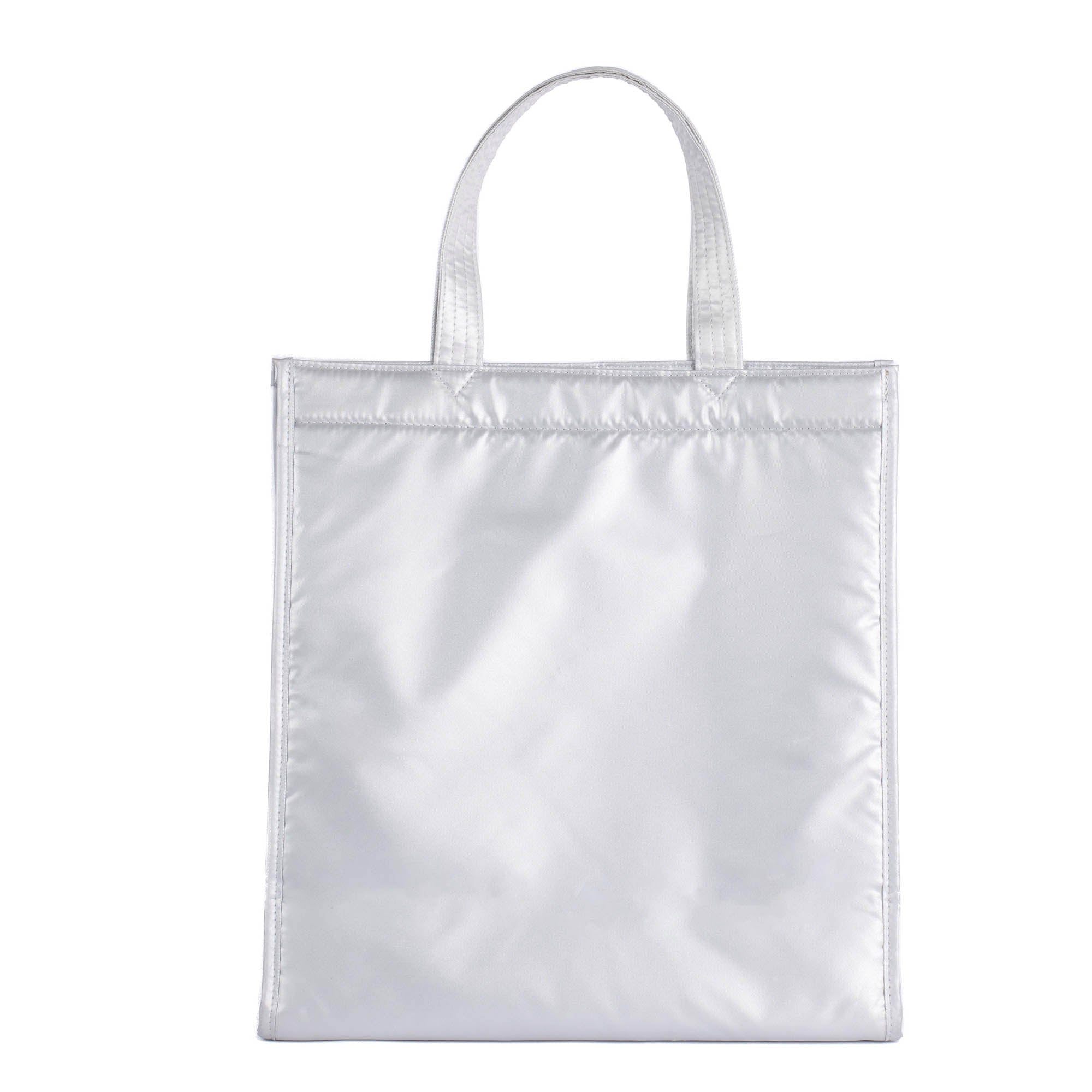 Runner 1pc Tote Bag - CRIMSON LARGE DOT - Runner1pc_MetallicSilver_042