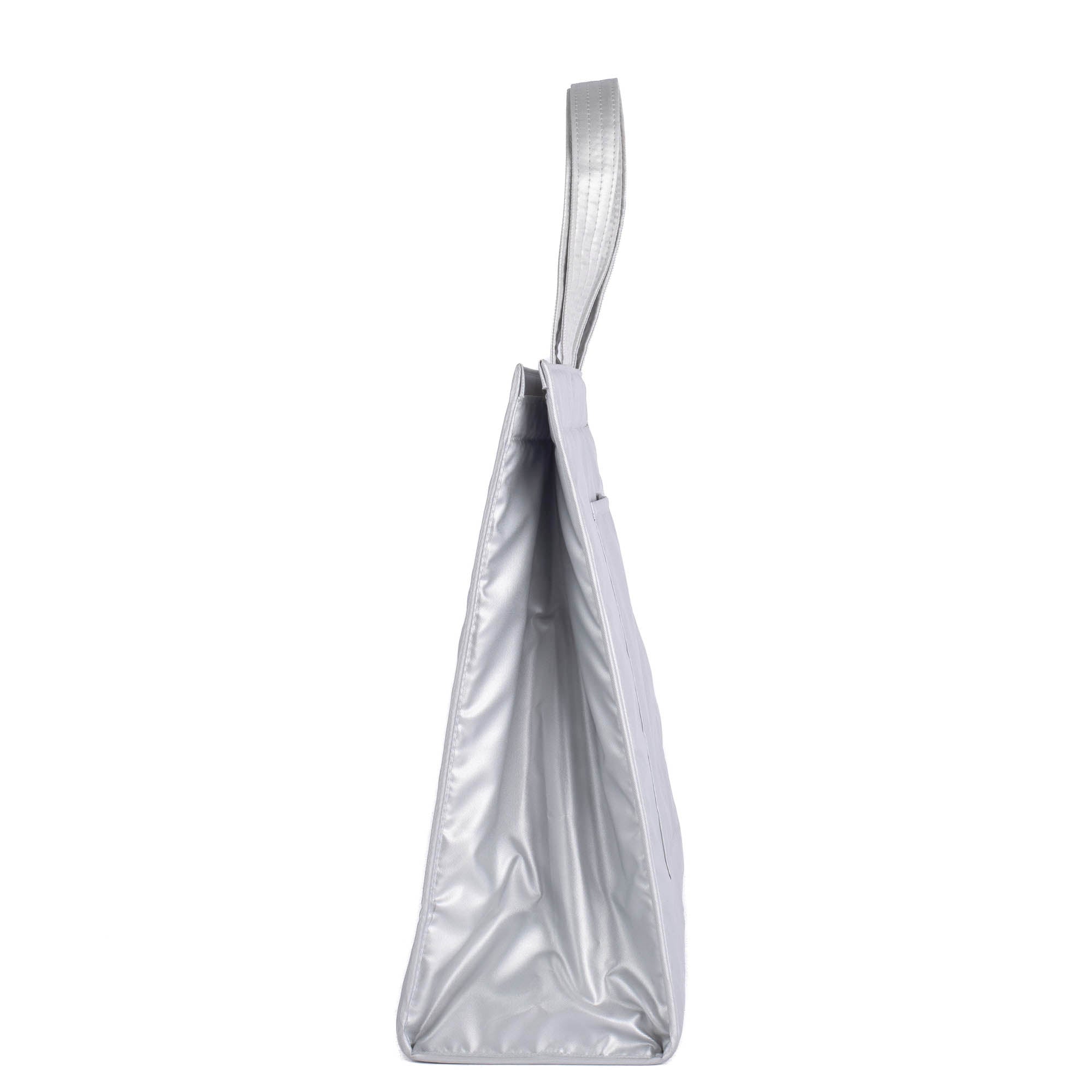 Runner 1pc Tote Bag - CRIMSON LARGE DOT - Runner1pc_MetallicSilver_3a2