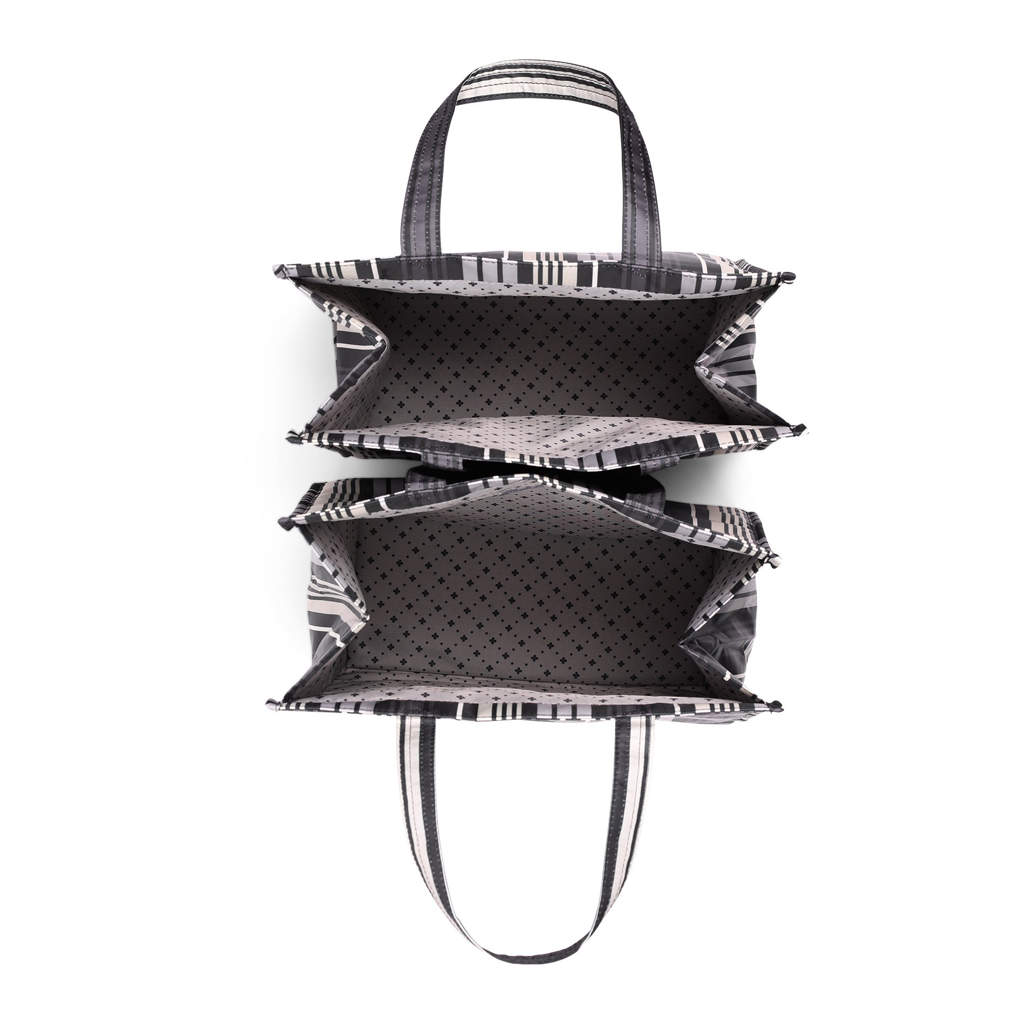 Runner 2pc Tote Bags - LOVE STRIPE BLACK - Runner2pc_LoveStripeBlack_05