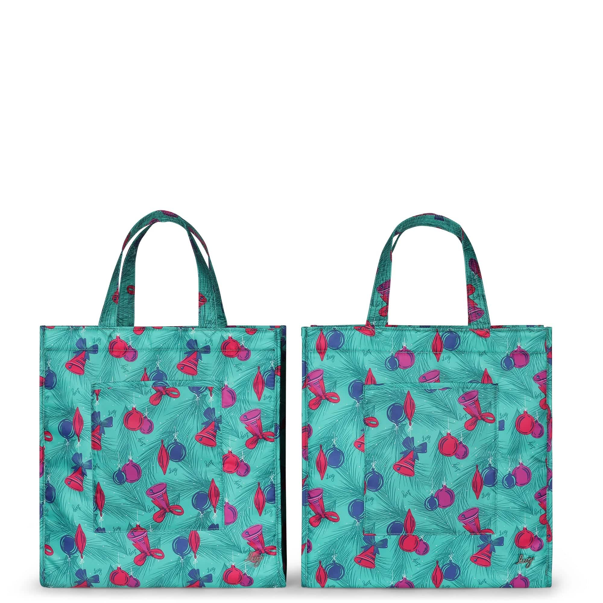 Runner 2pc Tote Bags - - Runner2pc_PineOrnaments_01