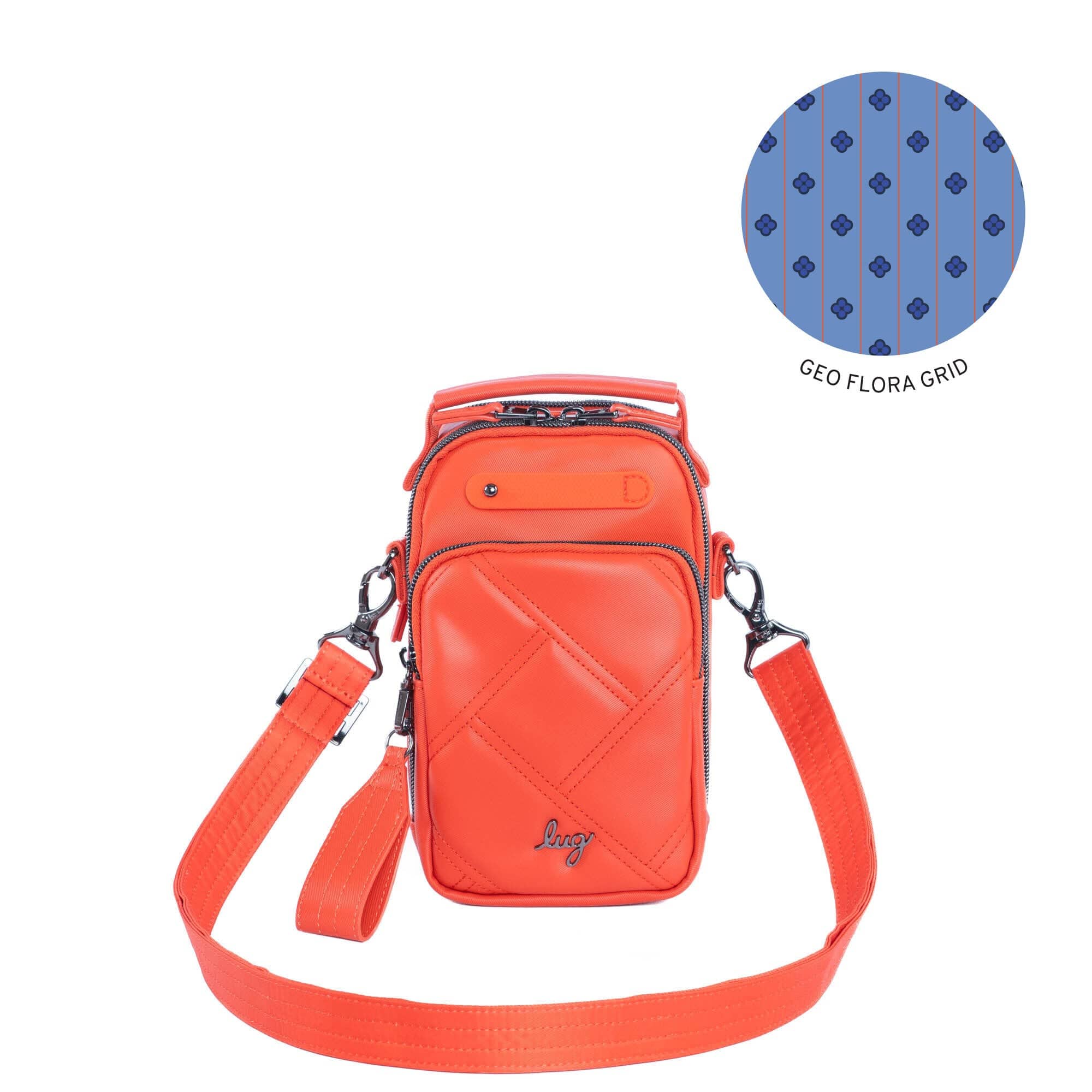 Skeeter Mini SE Satin Luxe VL Convertible Crossbody Bag - PAPAYA - SKEETER-SE-PAPAYA