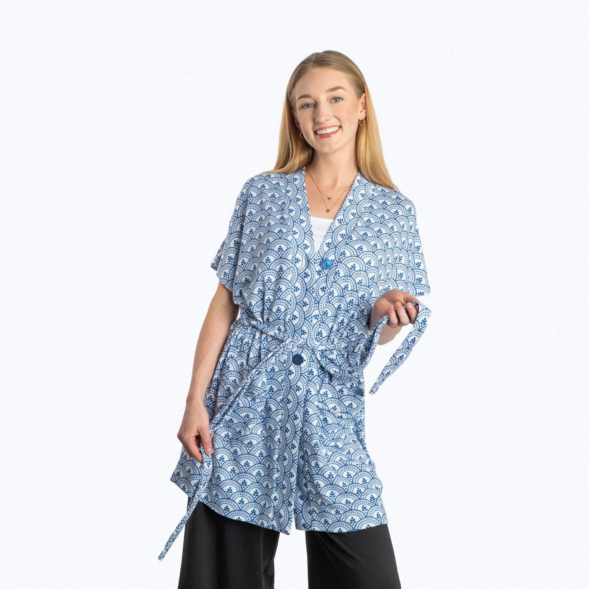 Sashay Lounge Wrap Vest - ISLAND TILE BLUE - SashayLoungeVest_IslandTileBlue_03