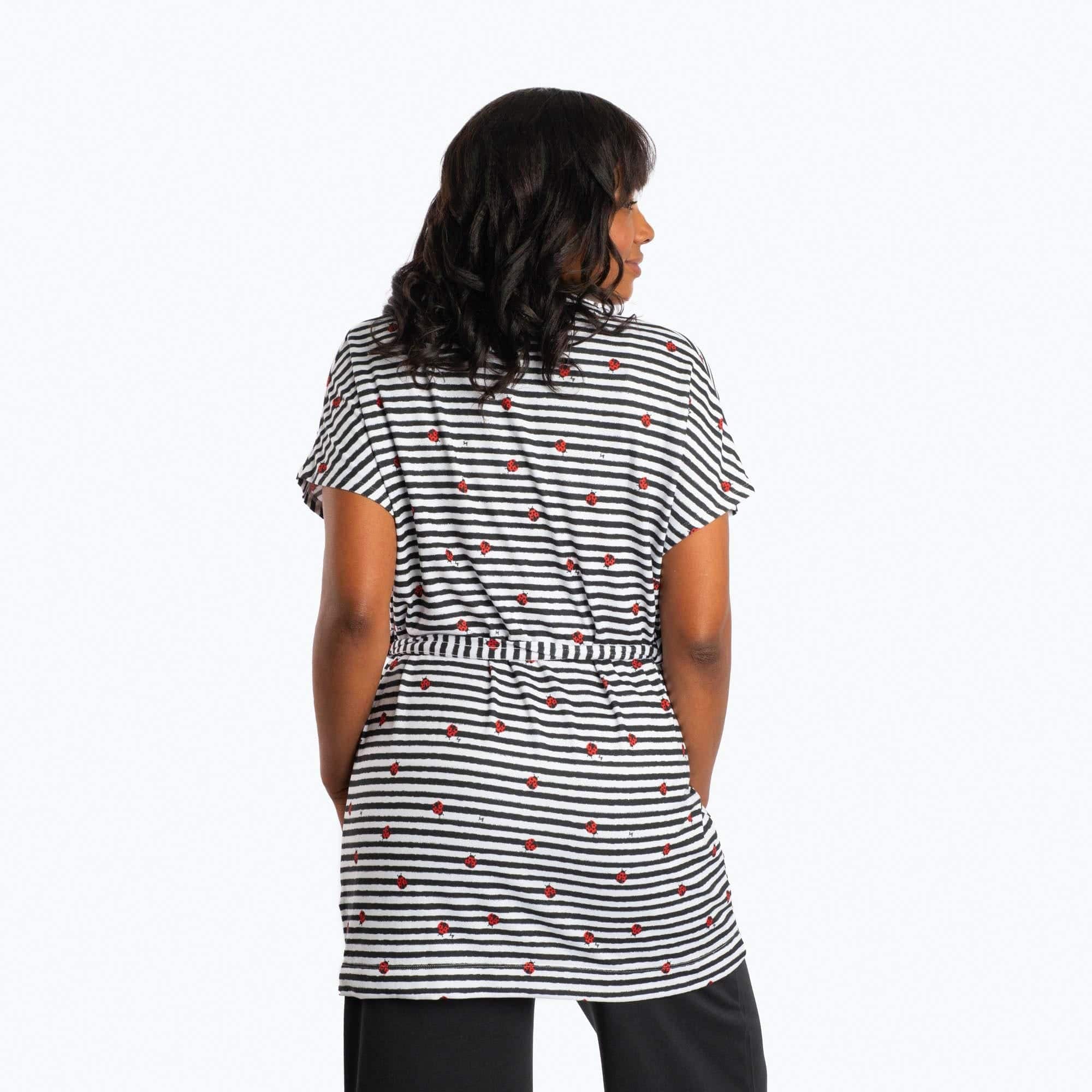 Sashay Lounge Wrap Vest - LADYBUG LANE - SashayLoungeVest_LadybugLane_02