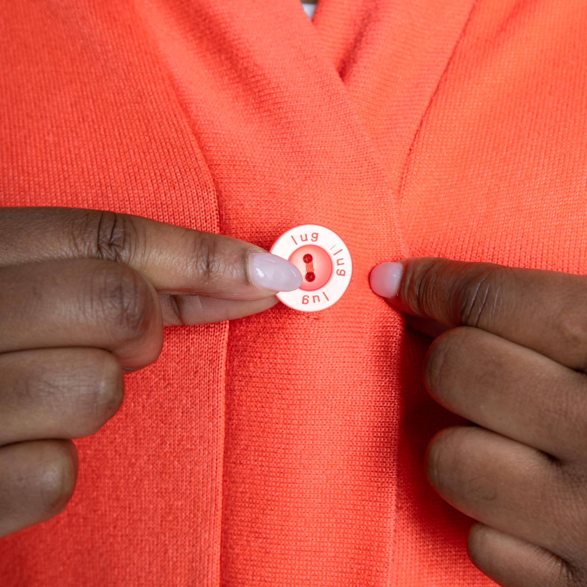 Sashay Lounge Wrap Vest - ISLAND TILE BLUE - SashayLoungeVest_Papaya_04