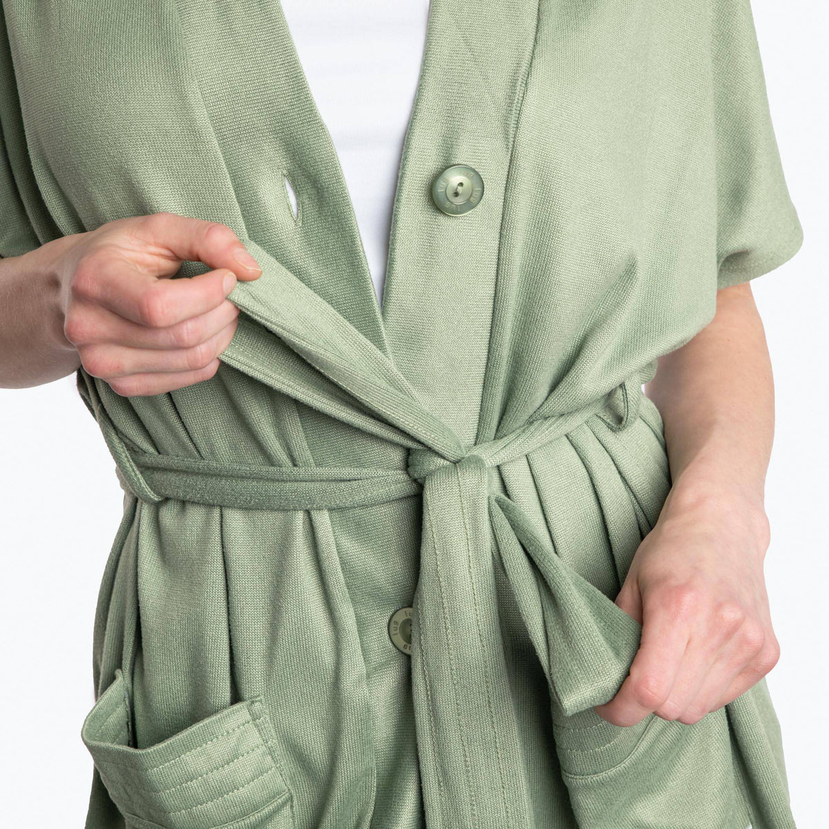 Sashay Lounge Wrap Vest - SUGARPLUM - SashayLoungeVest_SageGreen_04