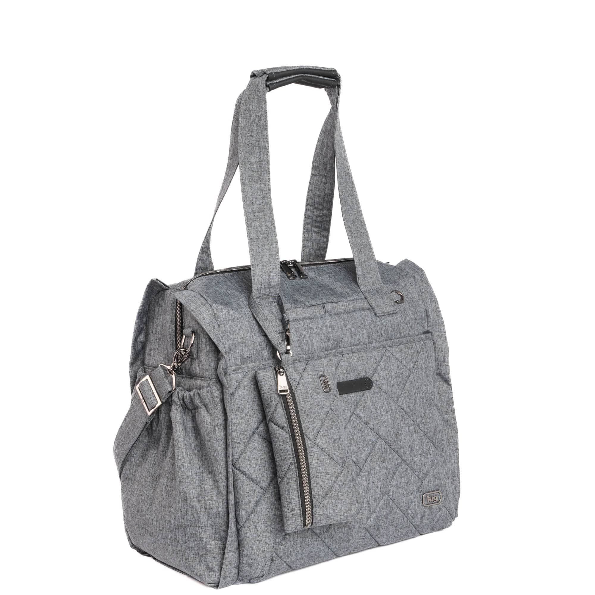 Saunter Classic Duffel & Sway Pouch - HEATHER GREY - SaunterSway_HeatherGrey_02