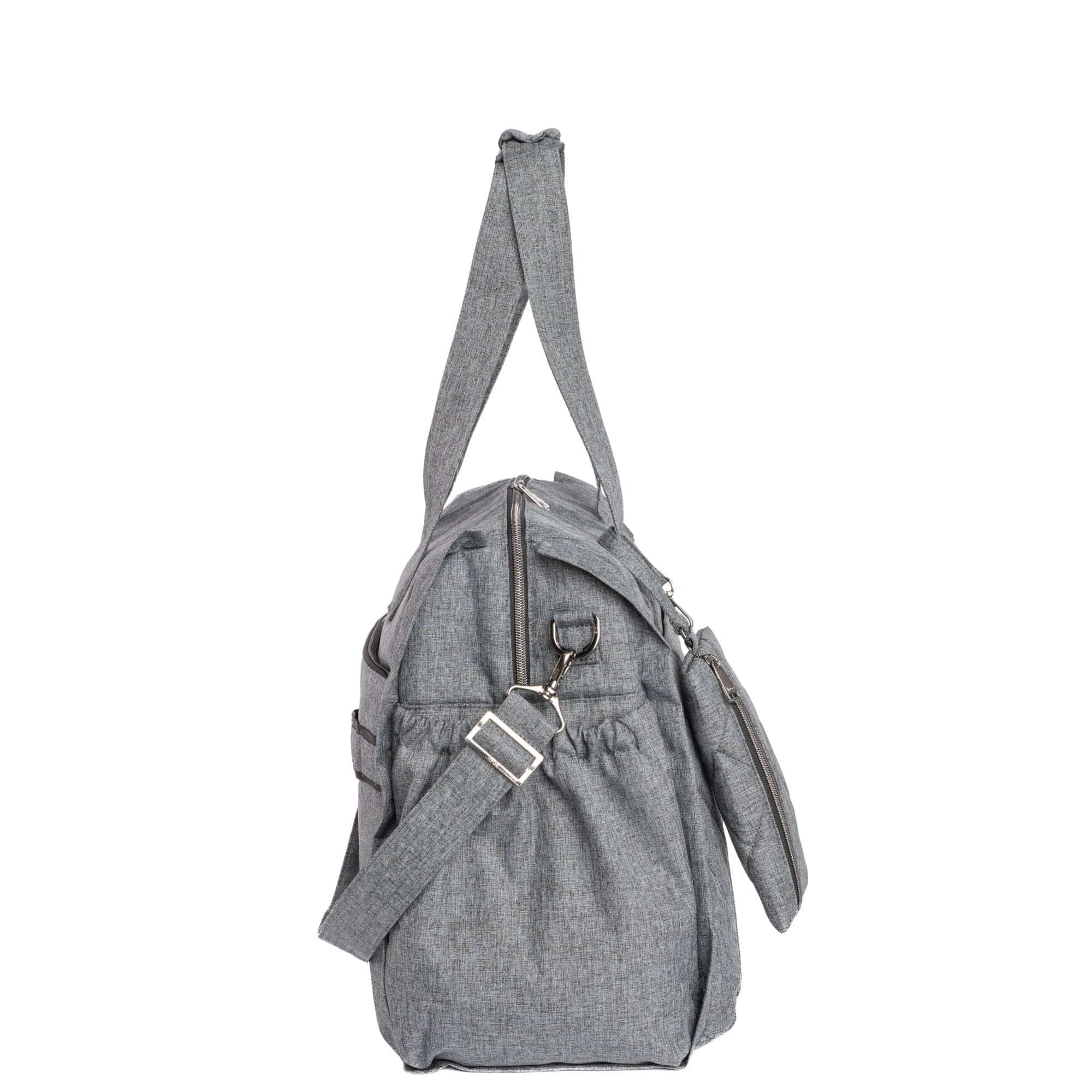 Saunter Classic Duffel & Sway Pouch - HEATHER GREY - SaunterSway_HeatherGrey_03