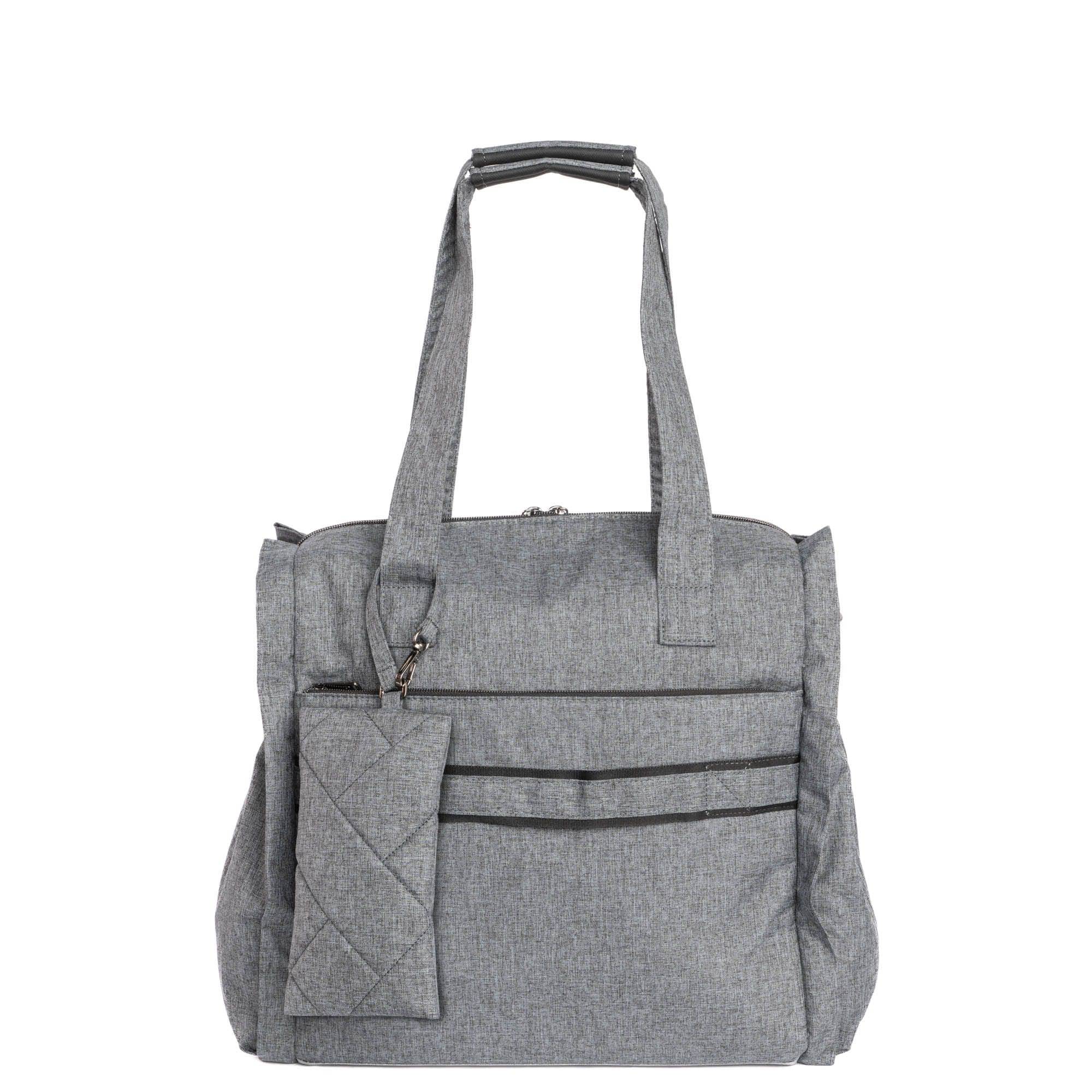 Saunter Classic Duffel & Sway Pouch - HEATHER GREY - SaunterSway_HeatherGrey_04