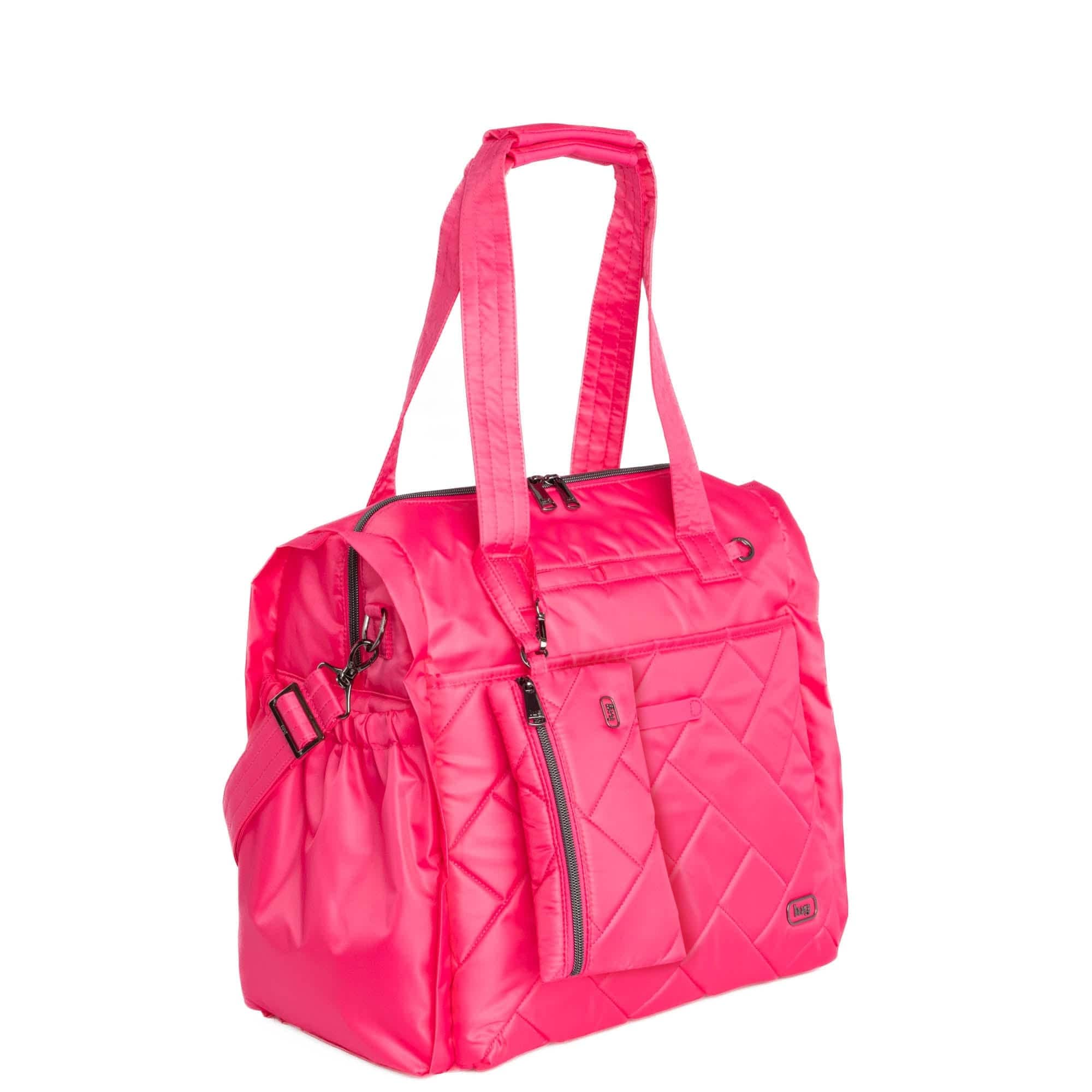 Saunter Classic Duffel & Sway Pouch - POWERFUL PINK - SaunterSway_PowerfulPink_02
