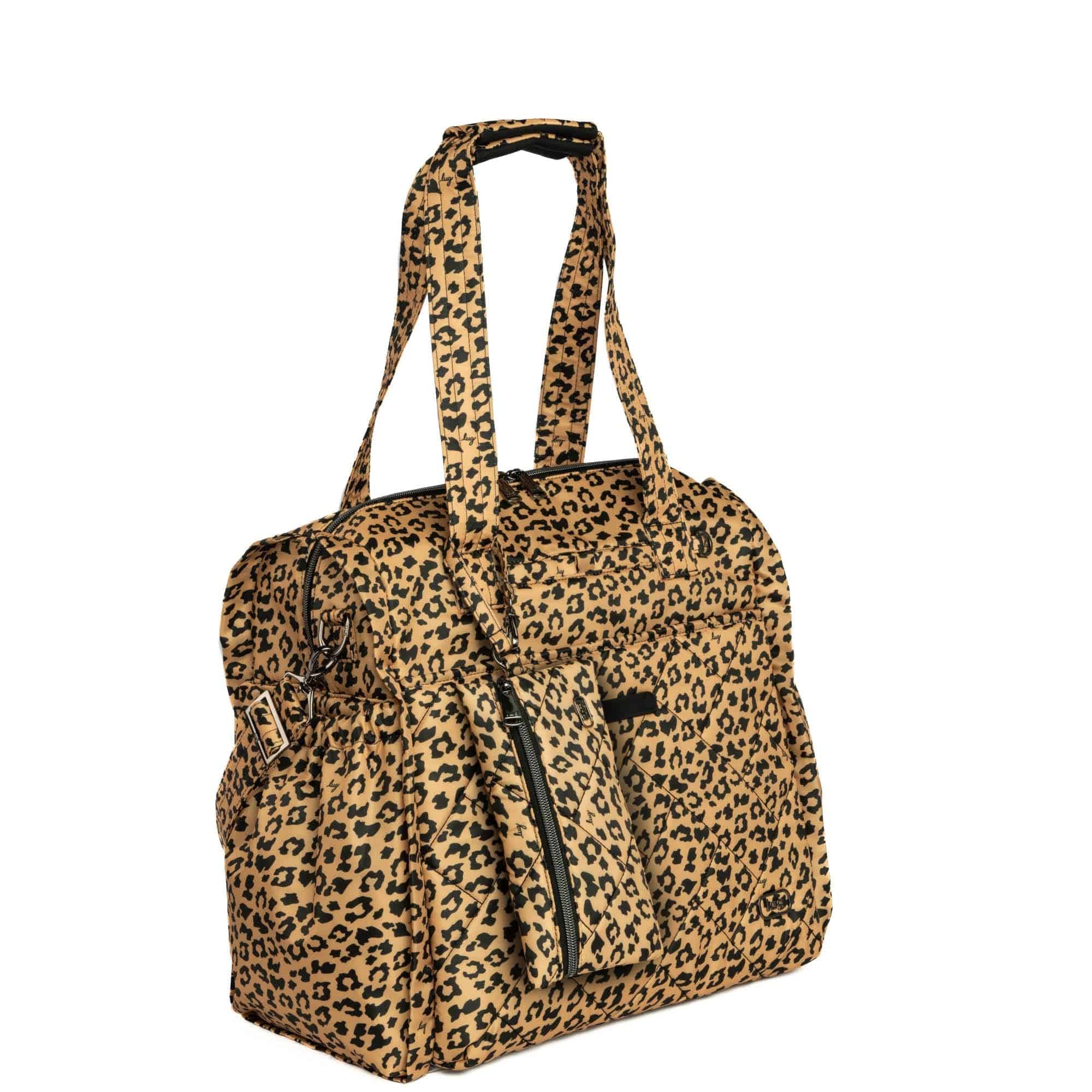 Saunter Classic Duffel & Sway Pouch - SPOTTED LEOPARD - SaunterSway_SpottedLeopard_02