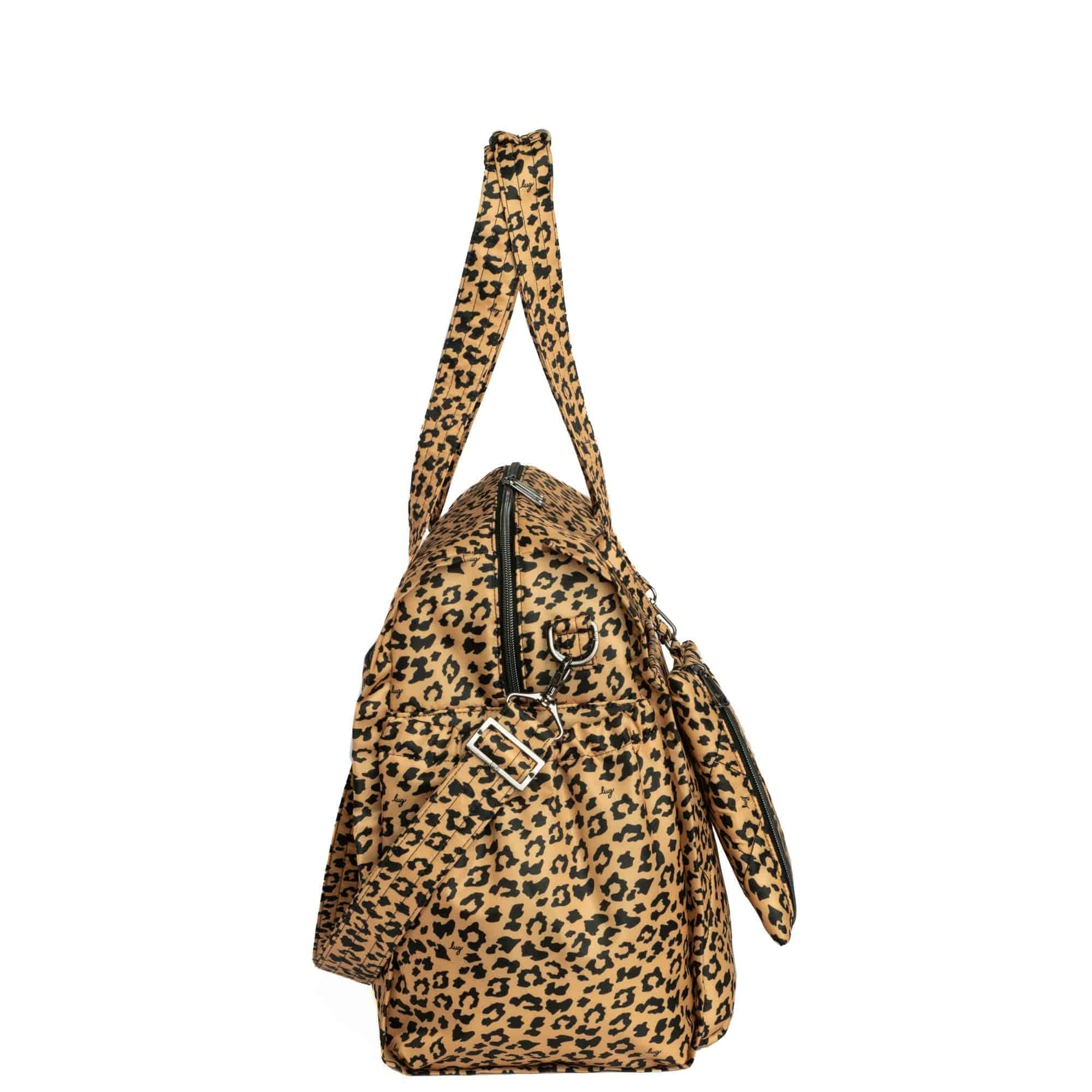 Saunter Classic Duffel & Sway Pouch - SPOTTED LEOPARD - SaunterSway_SpottedLeopard_03