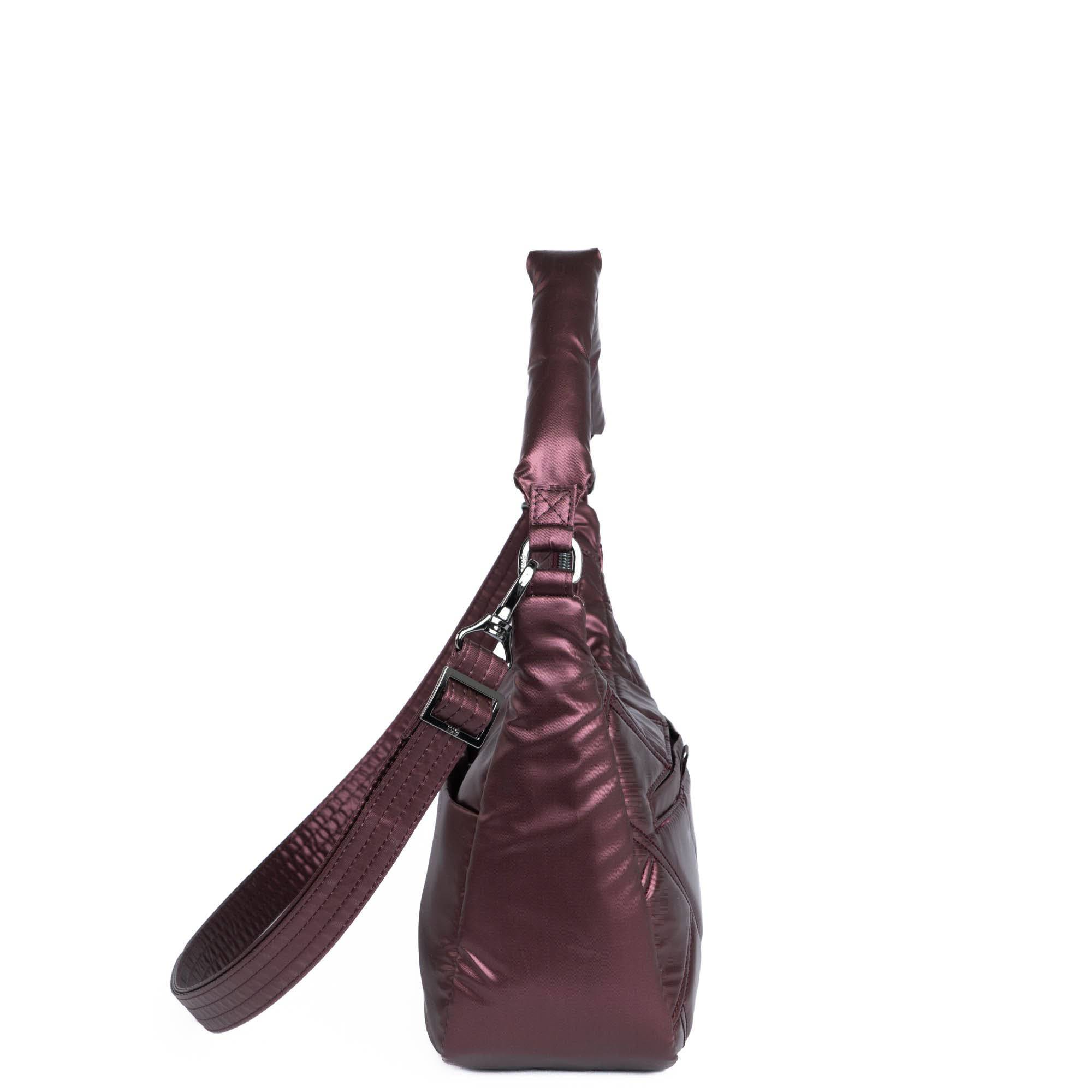 Scamper Convertible Crossbody with Shoulder Strap - METALLIC WINE - Scamper_MetallicWine_03