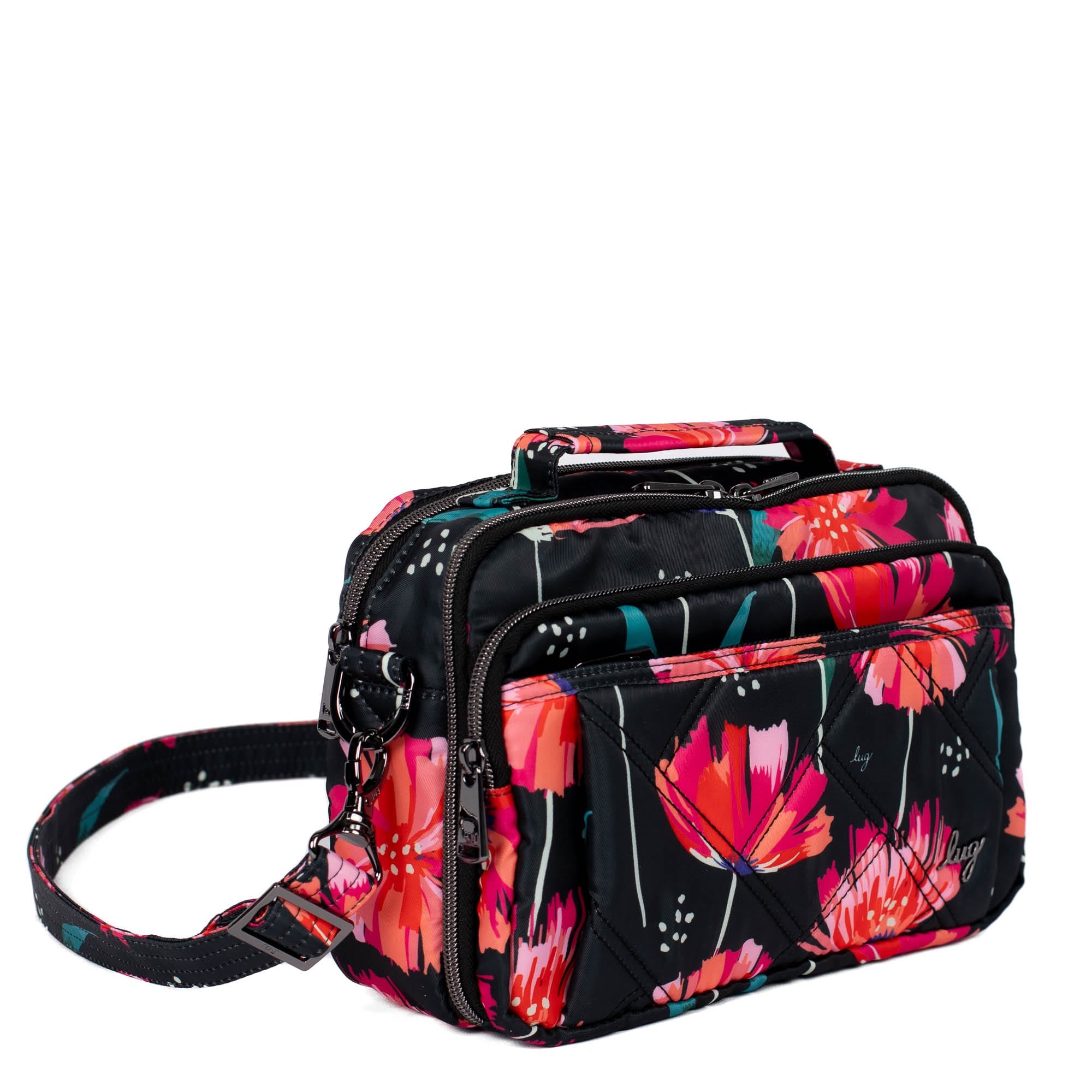 Scoop SE Crossbody Bag - POMPOM FLORAL BLACK - ScoopSE_PompomFloralBlack_02