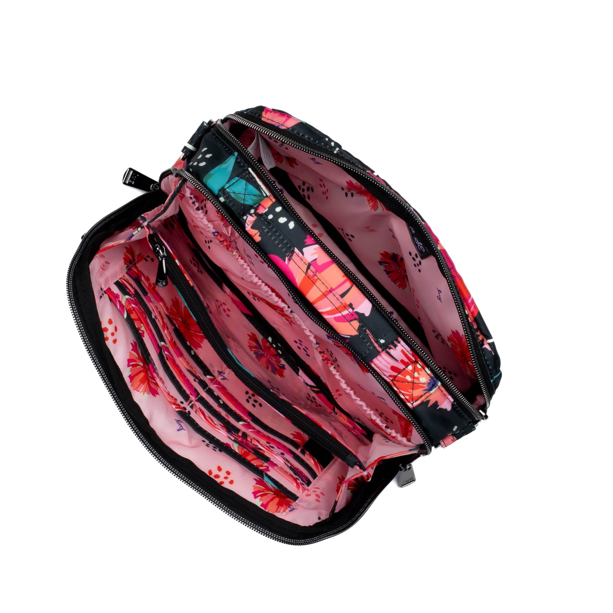 Scoop SE Crossbody Bag - POMPOM FLORAL BLACK - ScoopSE_PompomFloralBlack_05