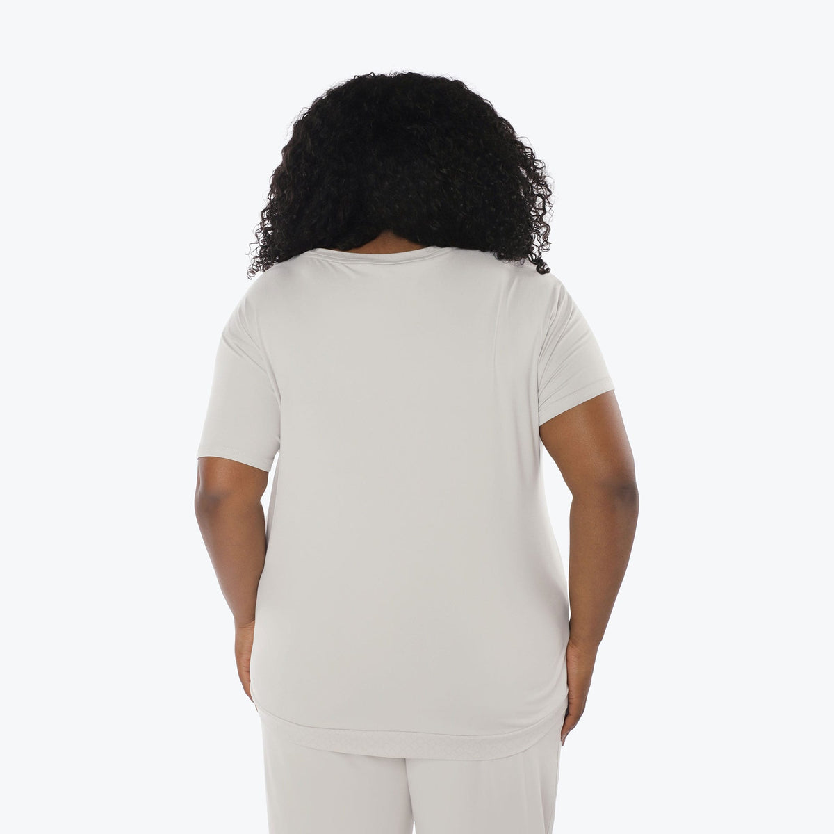 Scoop Short Sleeve Top - PEBBLE - Scoop_Top_Pebble_XL_02