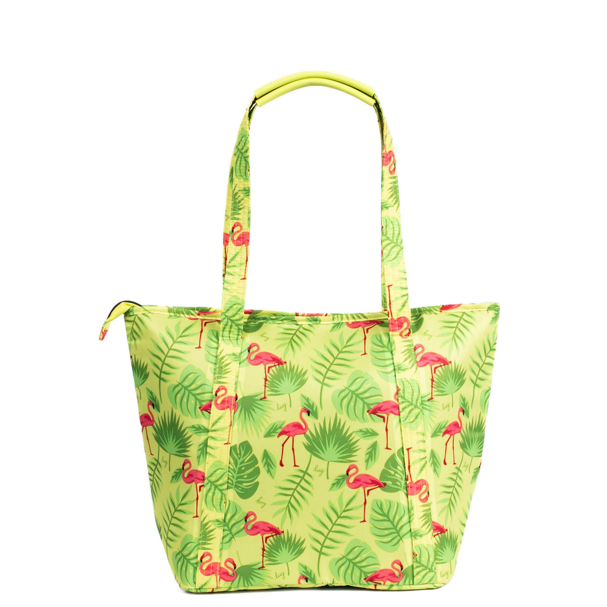 Scramble Insulated Tote Bag - FLAMINGO LIME - Scramble_FlamingoLime_04