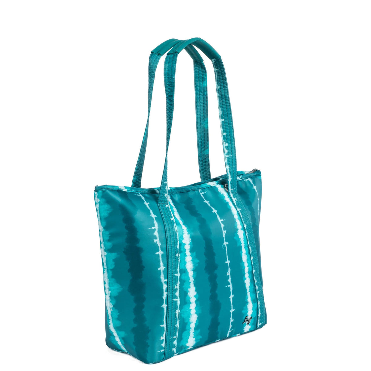 Scramble Insulated Tote Bag - SHIBORI EMERALD TEAL - Scramble_ShiboriEmeraldTeal_02