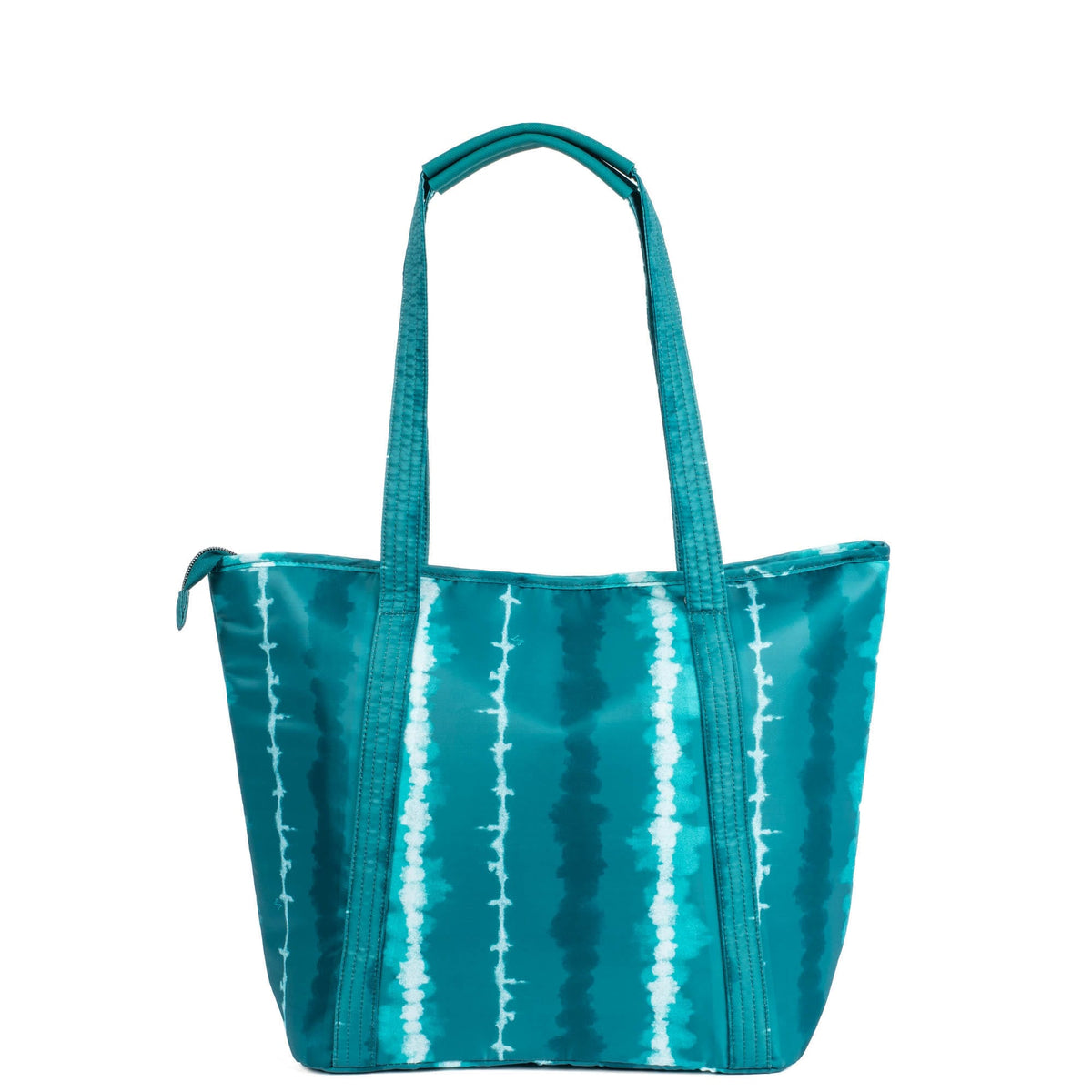 Scramble Insulated Tote Bag - SHIBORI EMERALD TEAL - Scramble_ShiboriEmeraldTeal_04