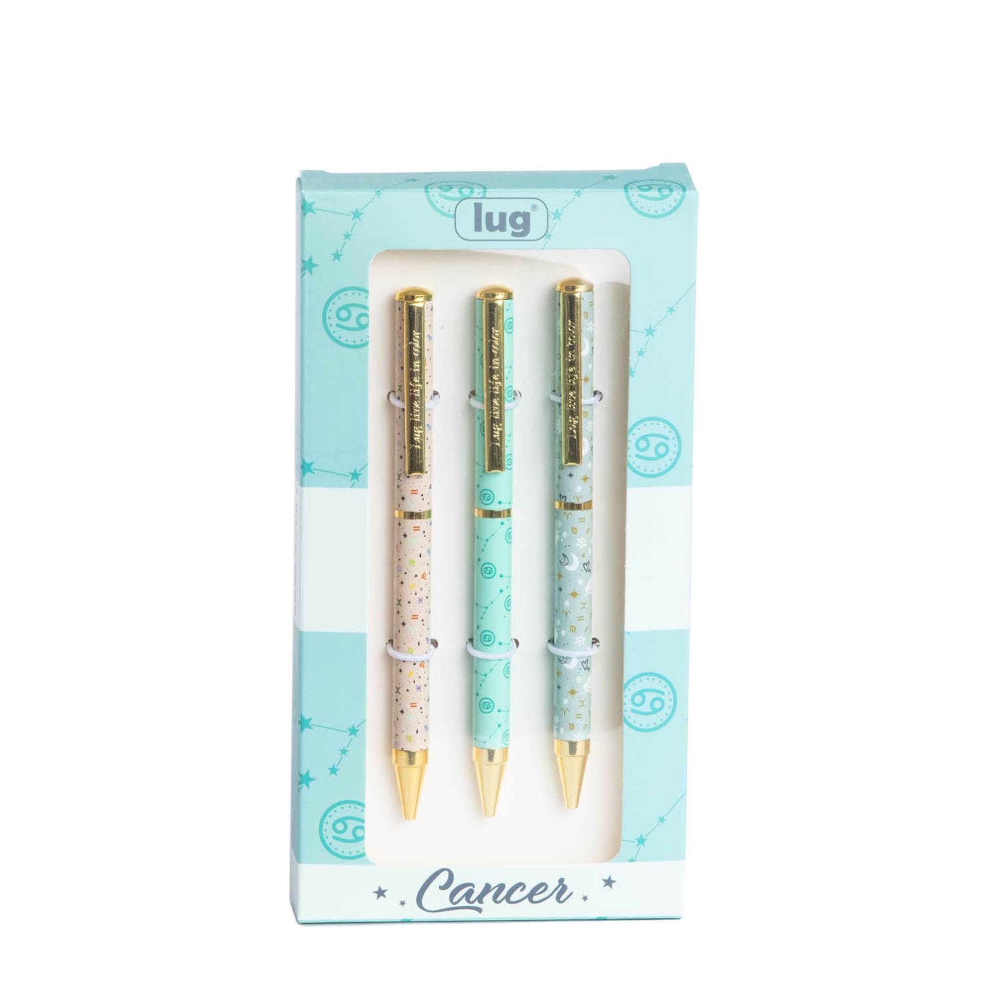 Lug Pens 3pk - Zodiac - CANCER - ScribblePen_Cancer_01