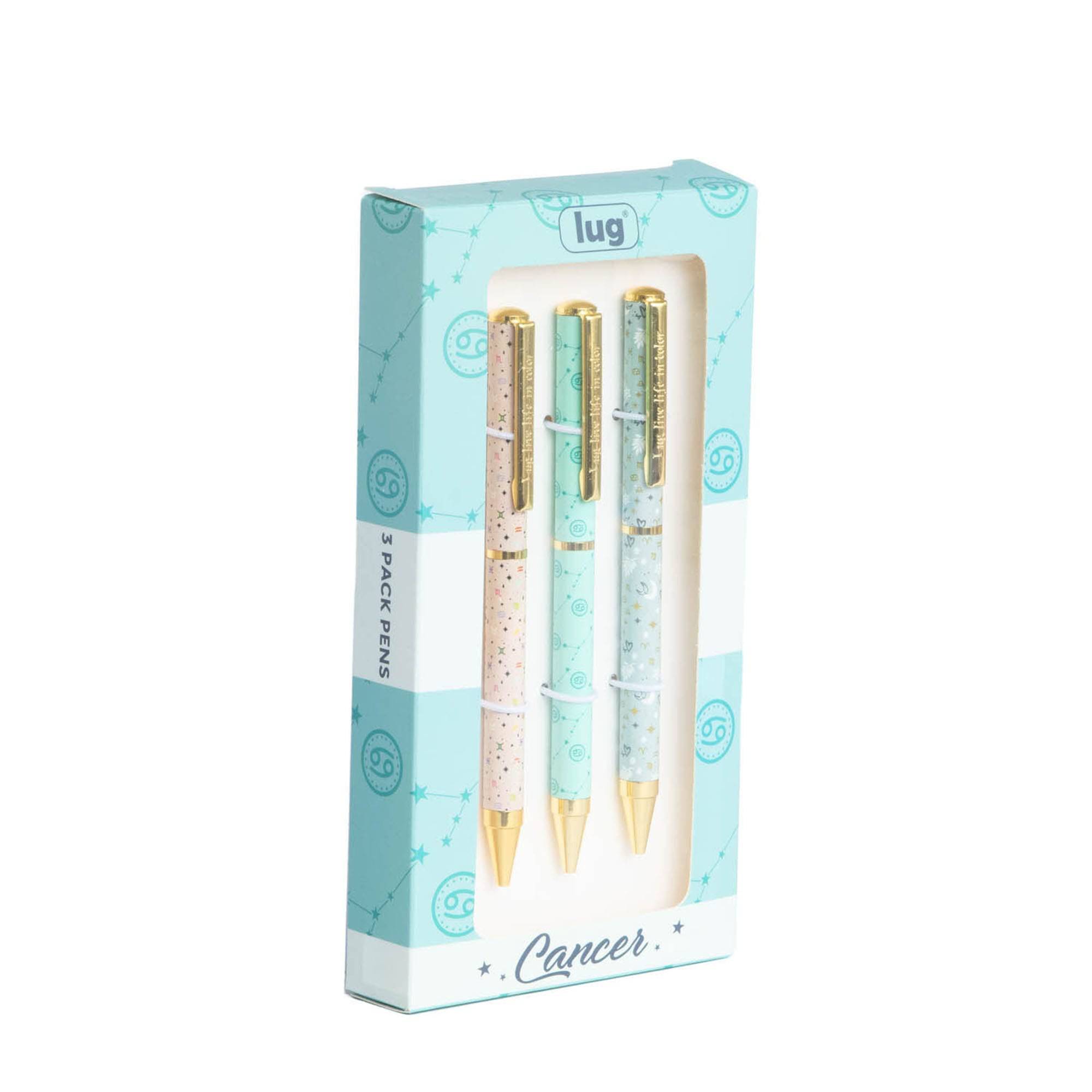 Lug Pens 3pk - Zodiac - CANCER - ScribblePen_Cancer_02