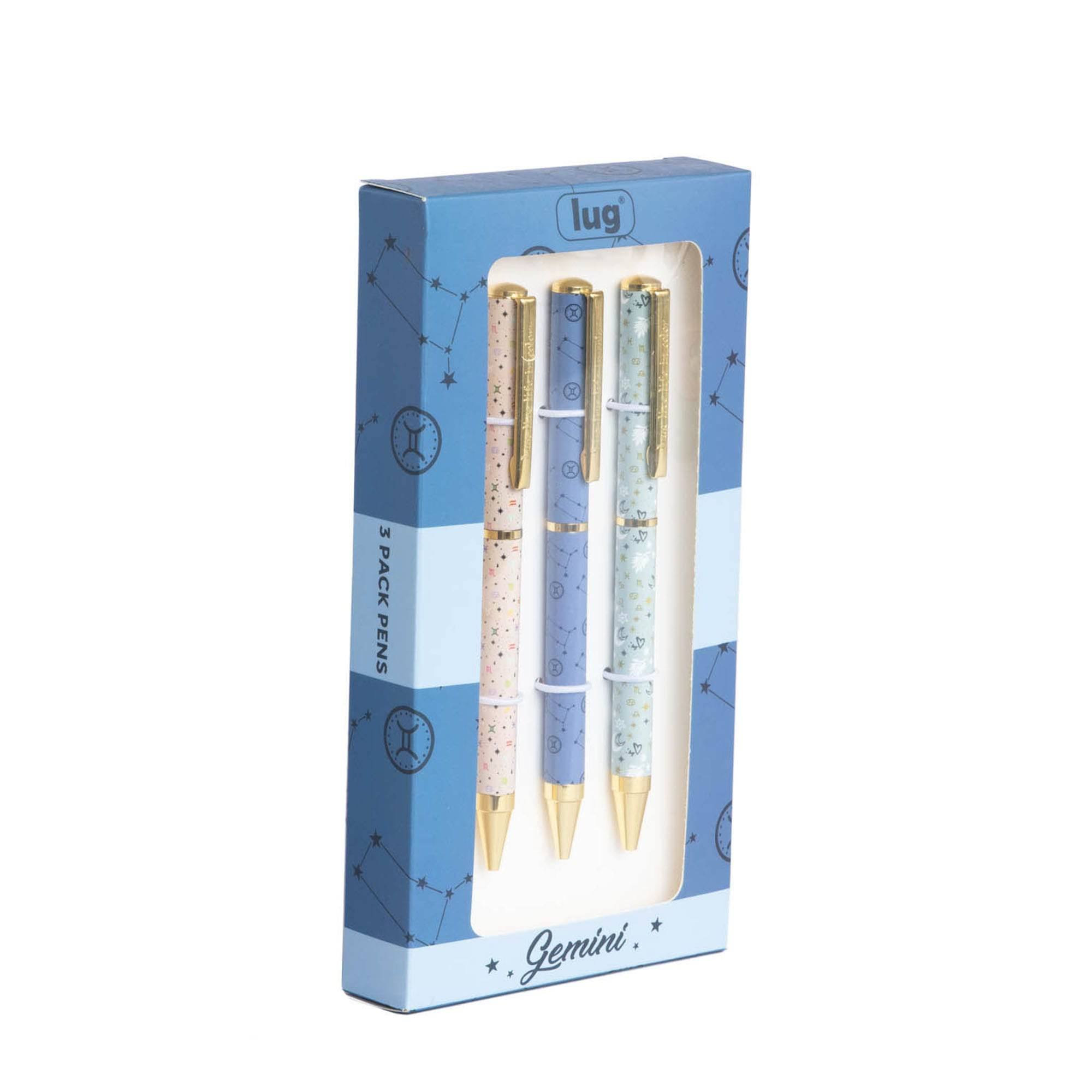 Lug Pens 3pk - Zodiac - GEMINI - ScribblePen_Gemini_02
