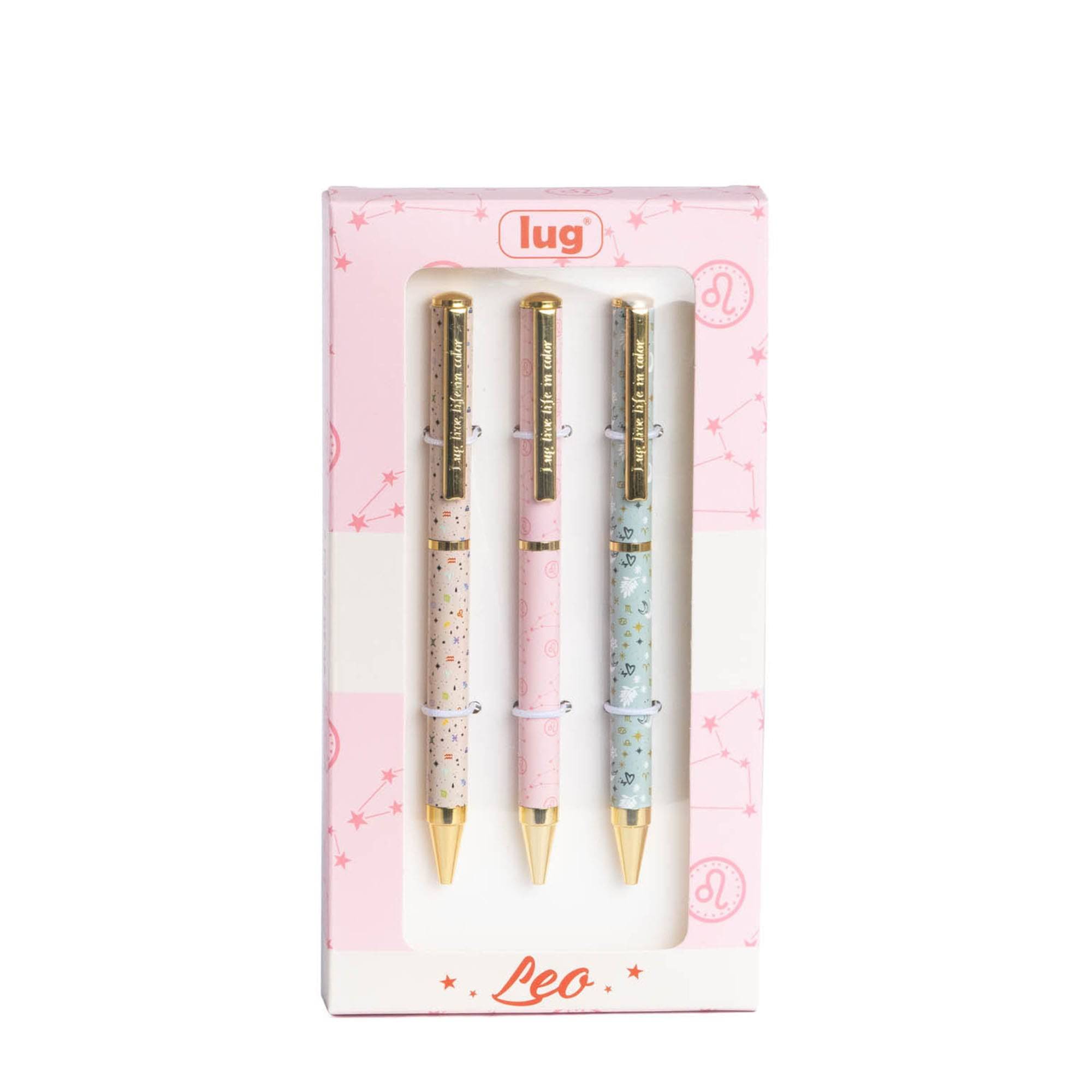 Lug Pens 3pk - Zodiac - LEO - ScribblePen_Leo_01