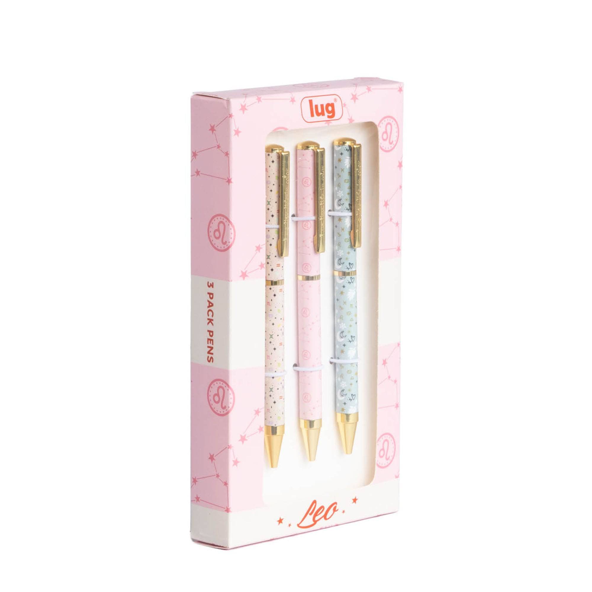 Lug Pens 3pk - Zodiac - LEO - ScribblePen_Leo_02