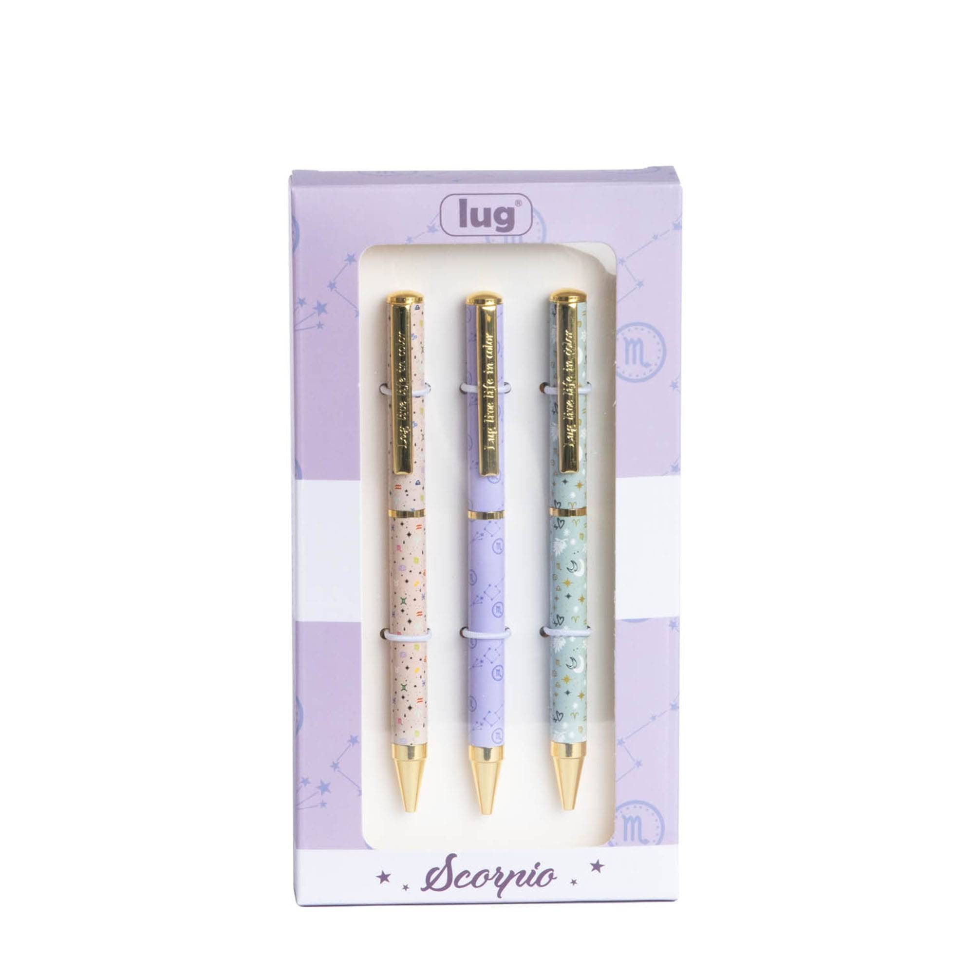 Lug Pens 3pk - Zodiac - SCORPIO - ScribblePen_Scorpio_01