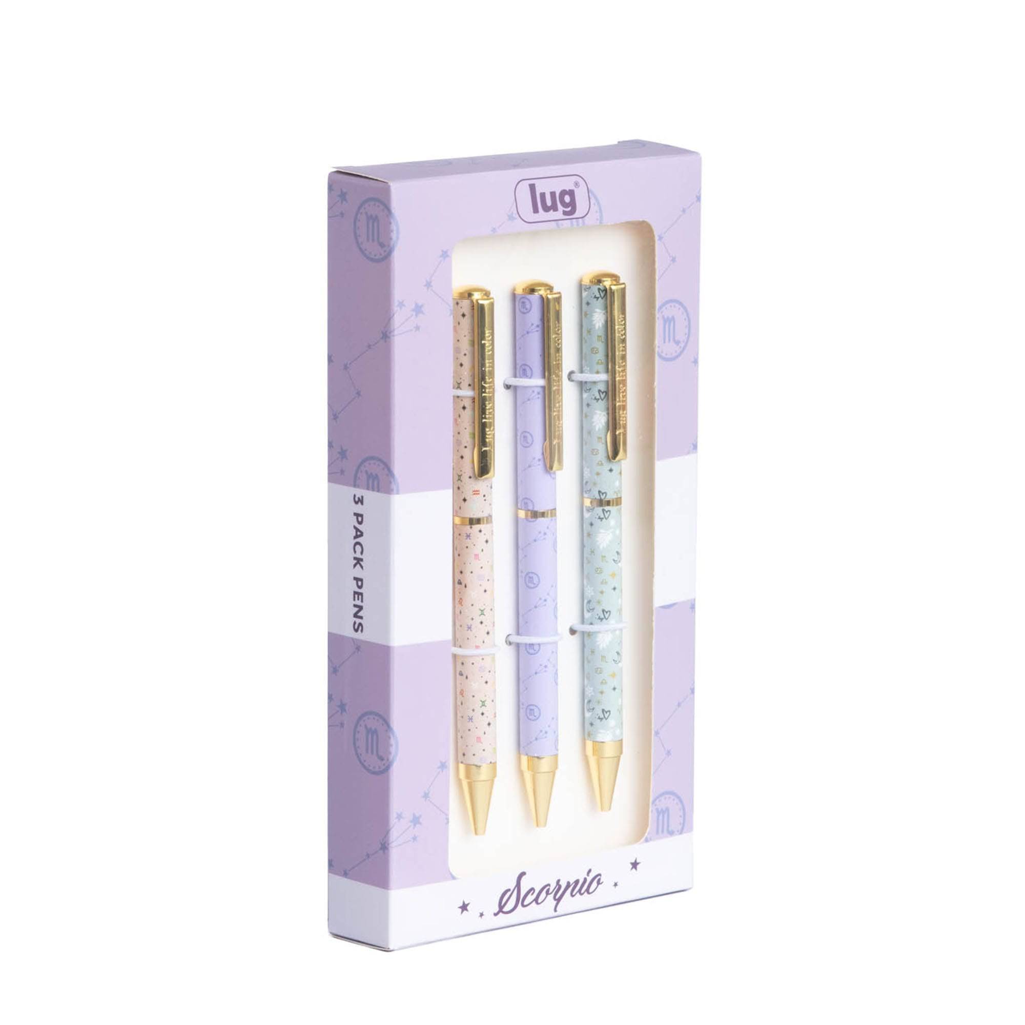 Lug Pens 3pk - Zodiac - SCORPIO - ScribblePen_Scorpio_02