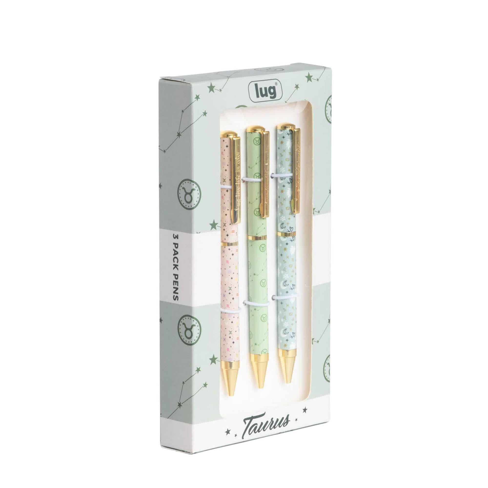 Lug Pens 3pk - Zodiac - TAURUS - ScribblePen_Taurus_02