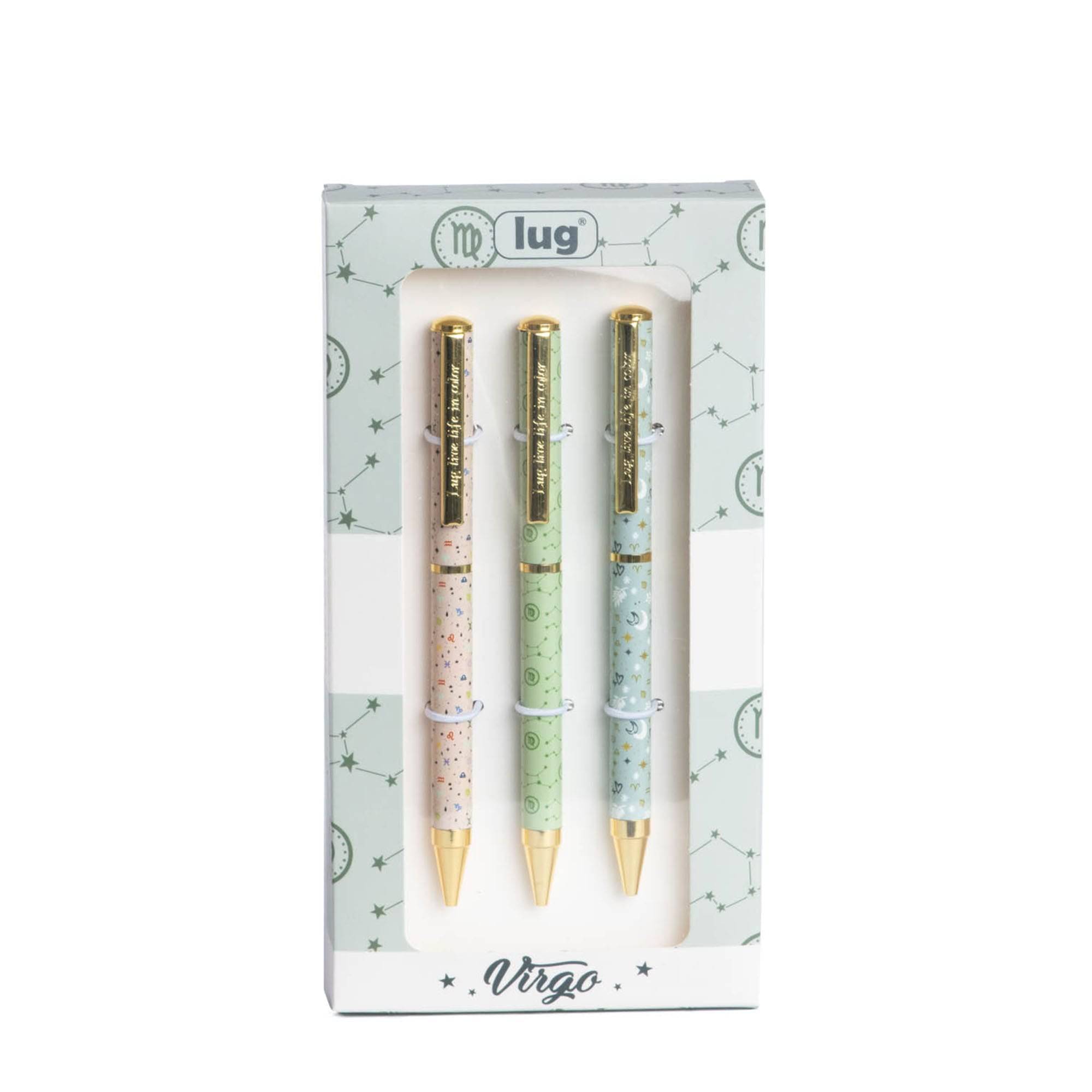 Lug Pens 3pk - Zodiac - VIRGO - ScribblePen_Virgo_01