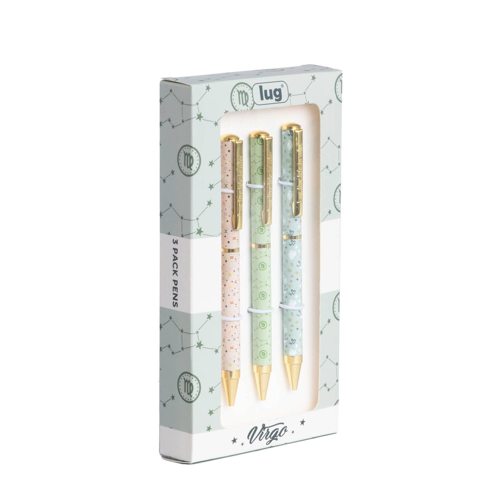 Lug Pens 3pk - Zodiac - VIRGO - ScribblePen_Virgo_02