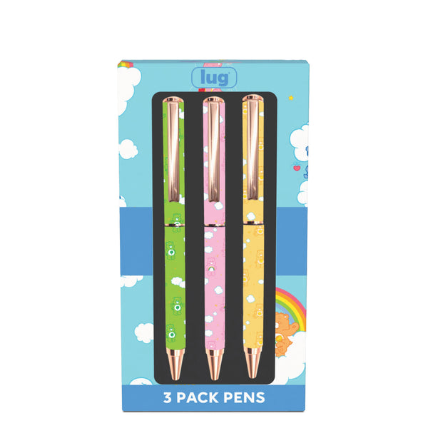 Care Bears x Lug Pens 3pk - CARE BEARS ASSORTED - Scribble_Pen3pack_CareBearsAssorted_01