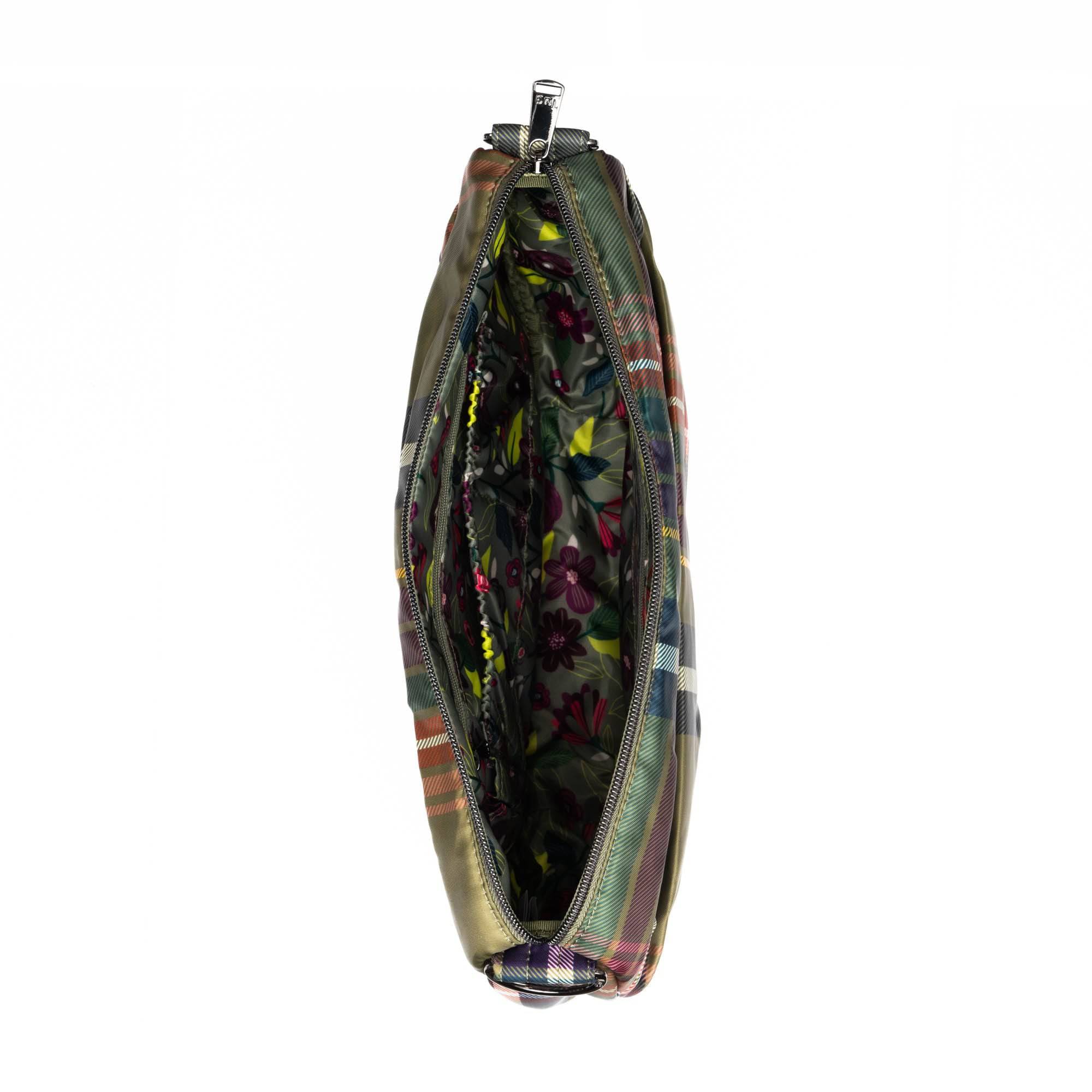 Scuffle Pleated Crossbody Bag with Disco Pouch - AUTUMN PLAID - Scuffle_AutumnPlaid_05