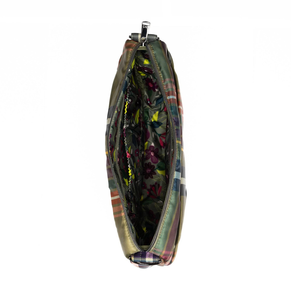 Scuffle Pleated Crossbody Bag with Disco Pouch - AUTUMN PLAID - Scuffle_AutumnPlaid_05