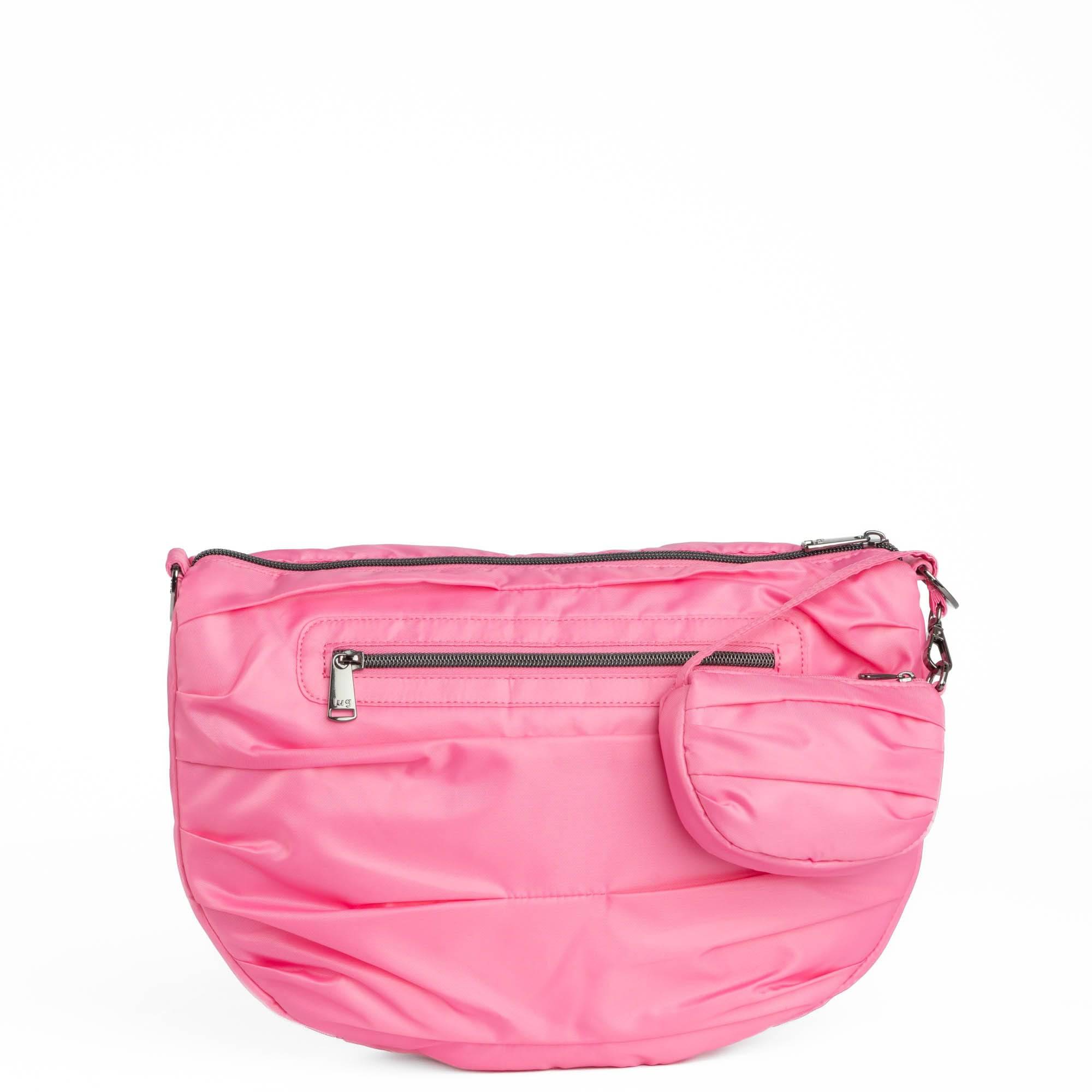 Scuffle Pleated Crossbody Bag with Disco Pouch - PERFECTLY PINK - Scuffle_PerfectlyPink_04