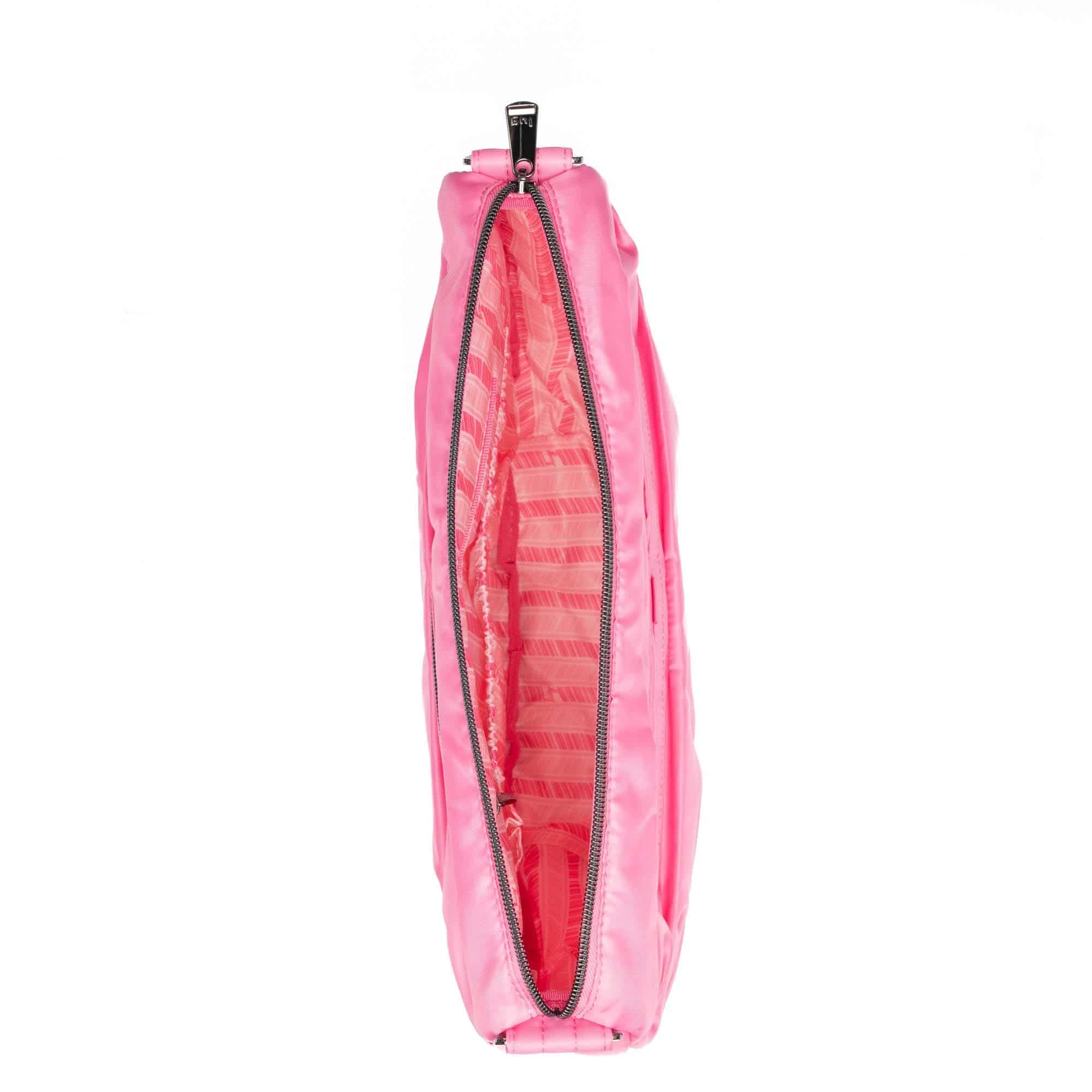 Scuffle Pleated Crossbody Bag with Disco Pouch - PERFECTLY PINK - Scuffle_PerfectlyPink_05