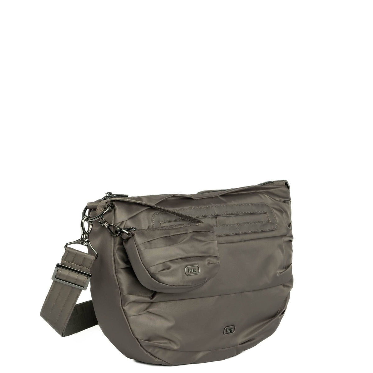 Scuffle Pleated Crossbody Bag with Disco Pouch - WALNUT BROWN - Scuffle_WalnutBrown_02