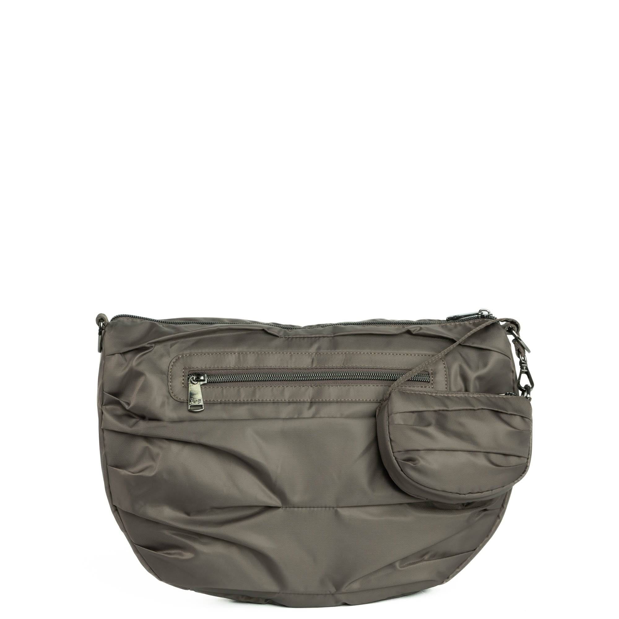 Scuffle Pleated Crossbody Bag with Disco Pouch - WALNUT BROWN - Scuffle_WalnutBrown_04