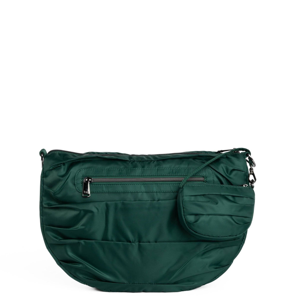 Scuffle Pleated Crossbody Bag with Disco Pouch - WICKEDLY GREEN - Scuffle_WickedlyGreen_04