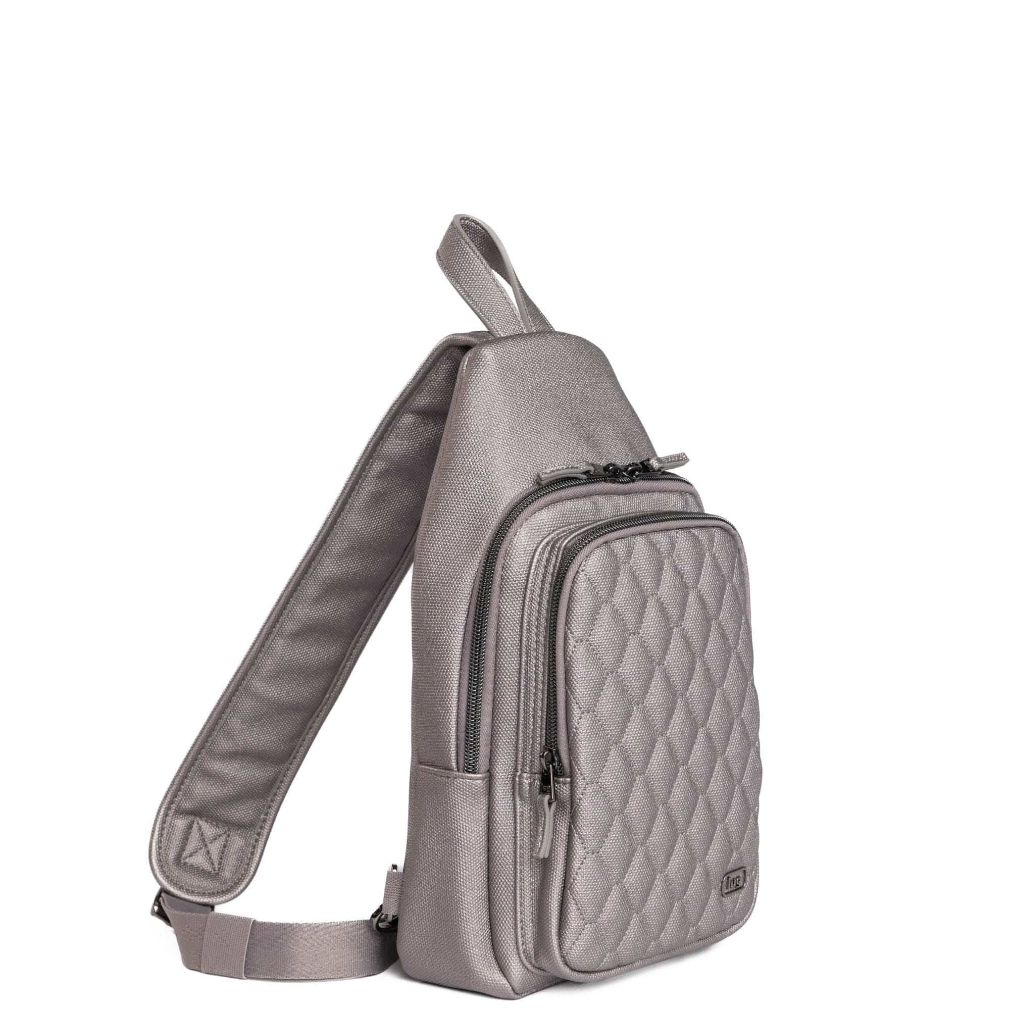Scurry Matte Luxe VL Sling bag - METALLIC PEARL - Scurry_MatteLuxe_MetallicPearl_02